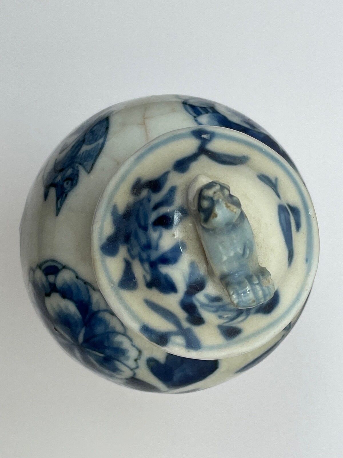 Chinese 19th Century Temple Foo Dog Vase photo Home Decor