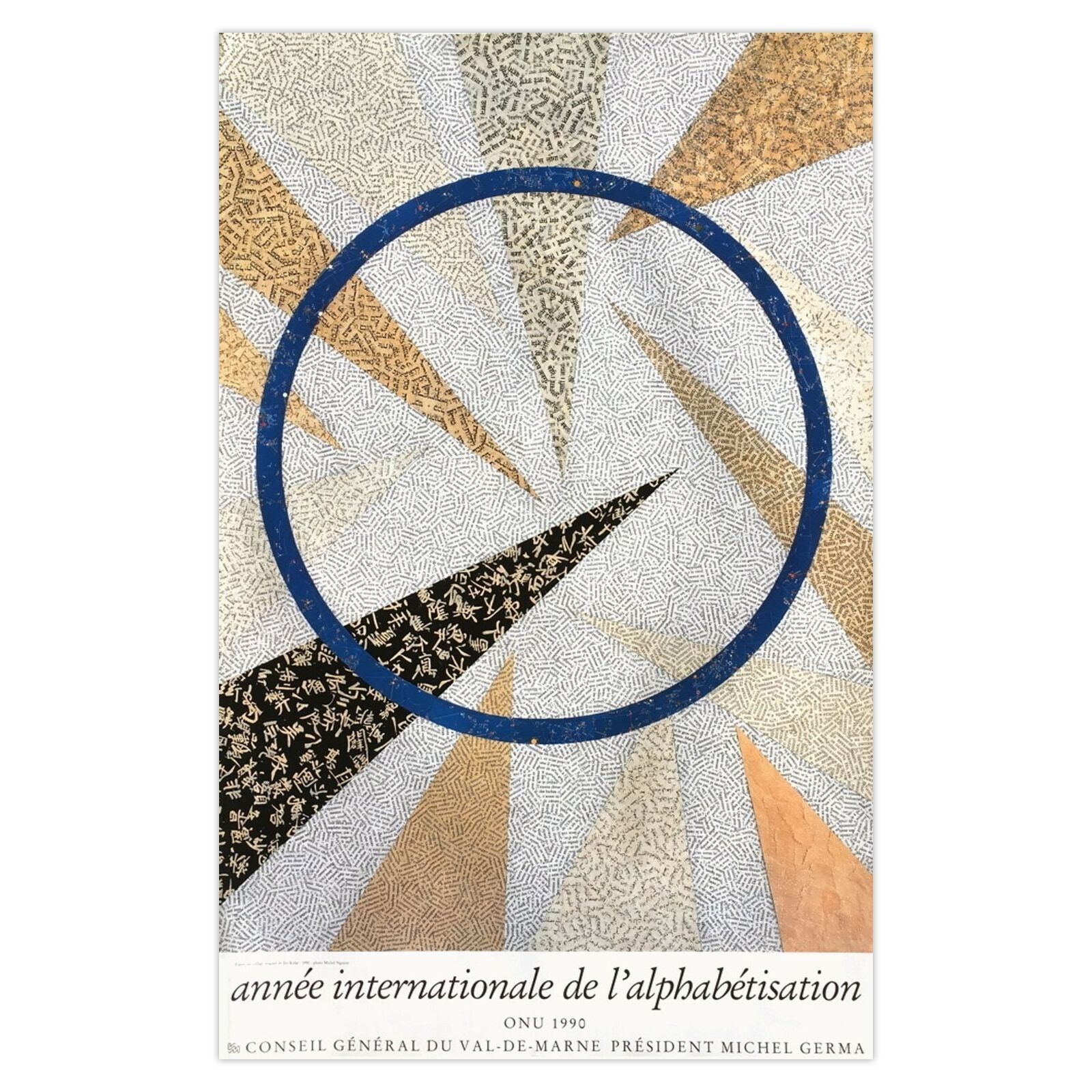 Jiri Kolar Poster Année Internationale De L'alphabétisation 1991
