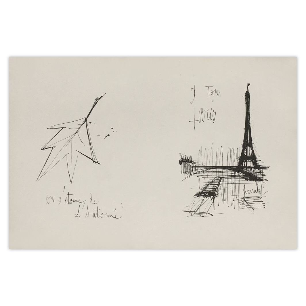 Bernard Buffet Lithografie Ton Paris 1961
