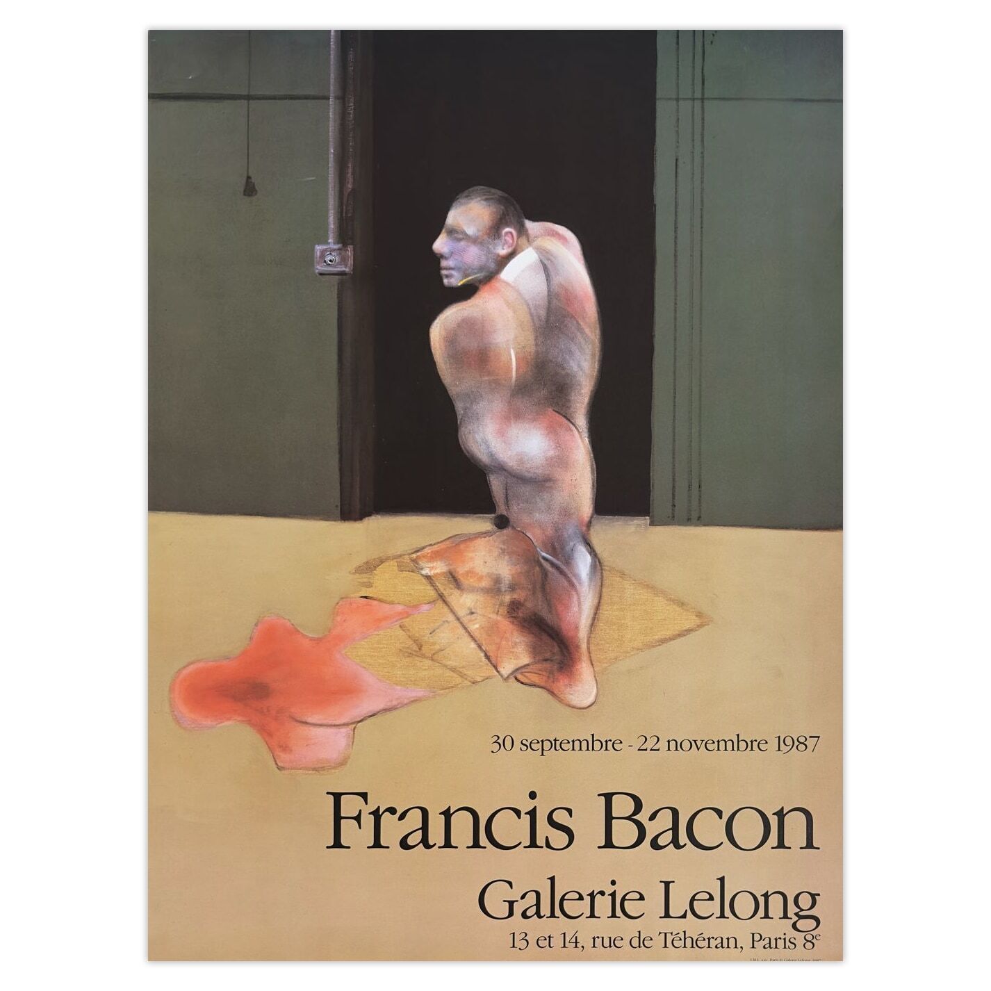 Francis Bacon Poster Expo 87 Galerie Lelong