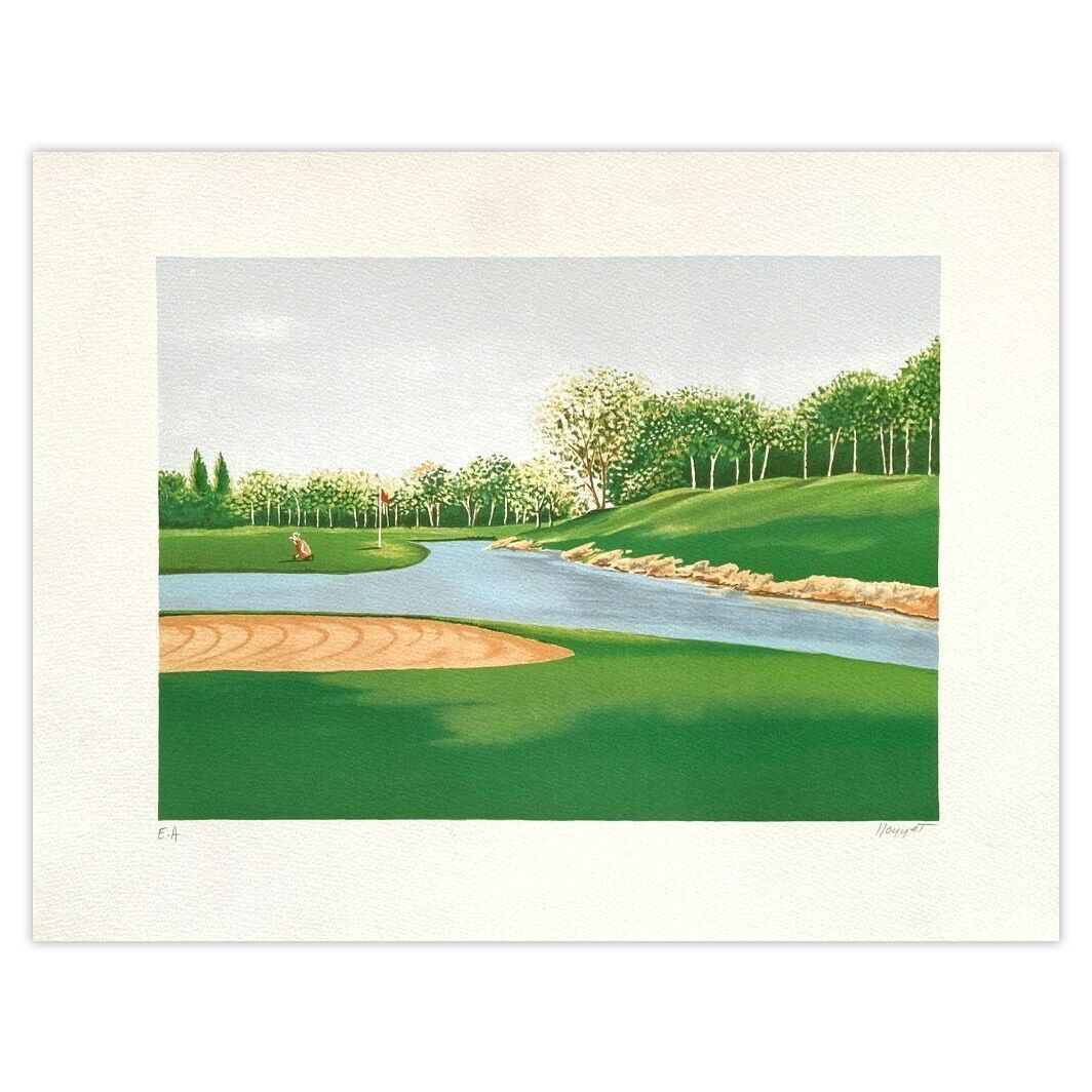 Jean Louis Honnet Gesigneerde Lithografie Le Golf II 1990