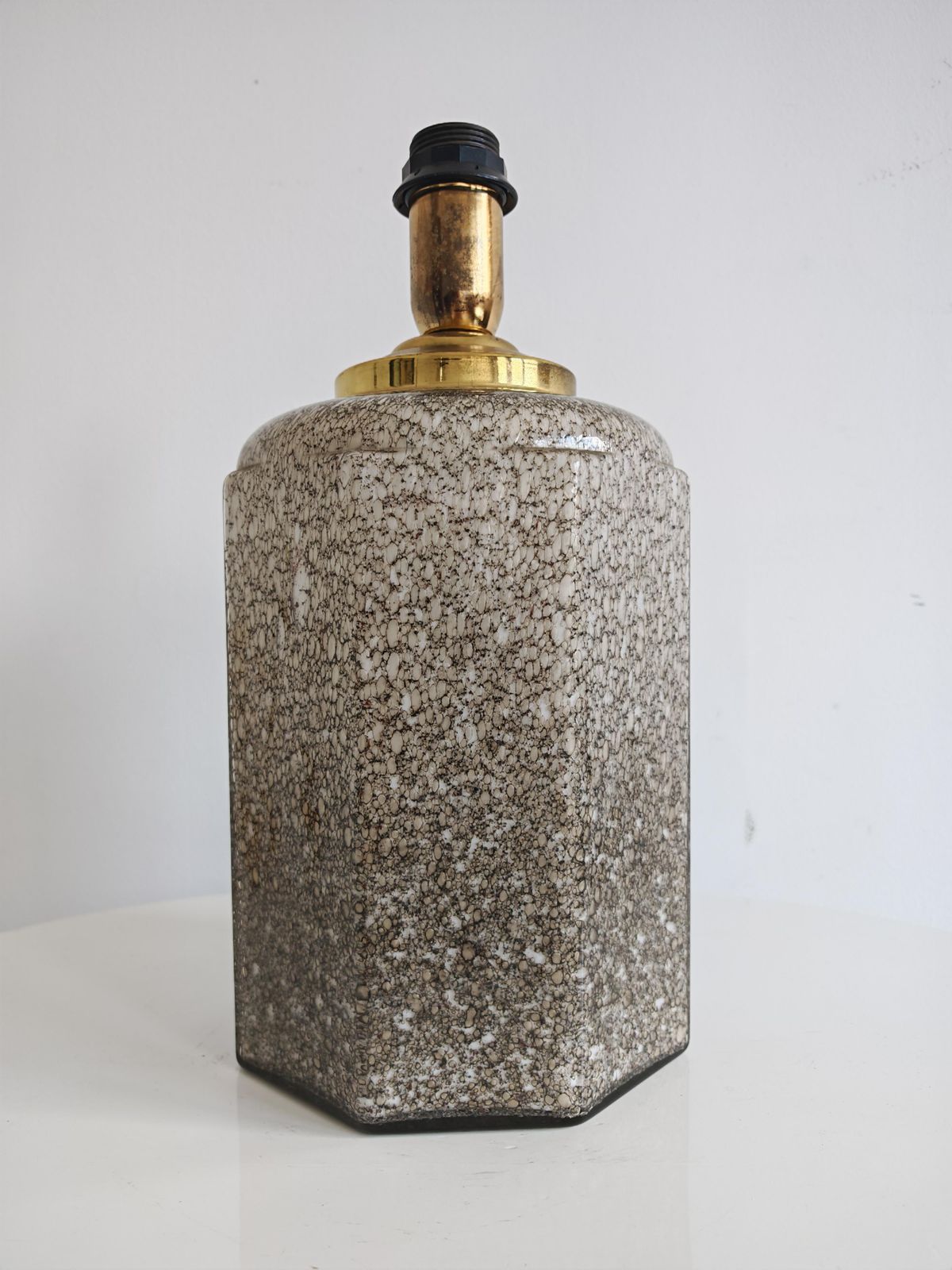 photo for sale Murano Pulegoso Glazen Mid-Century Tafellamp, Italië, jaren 1970
