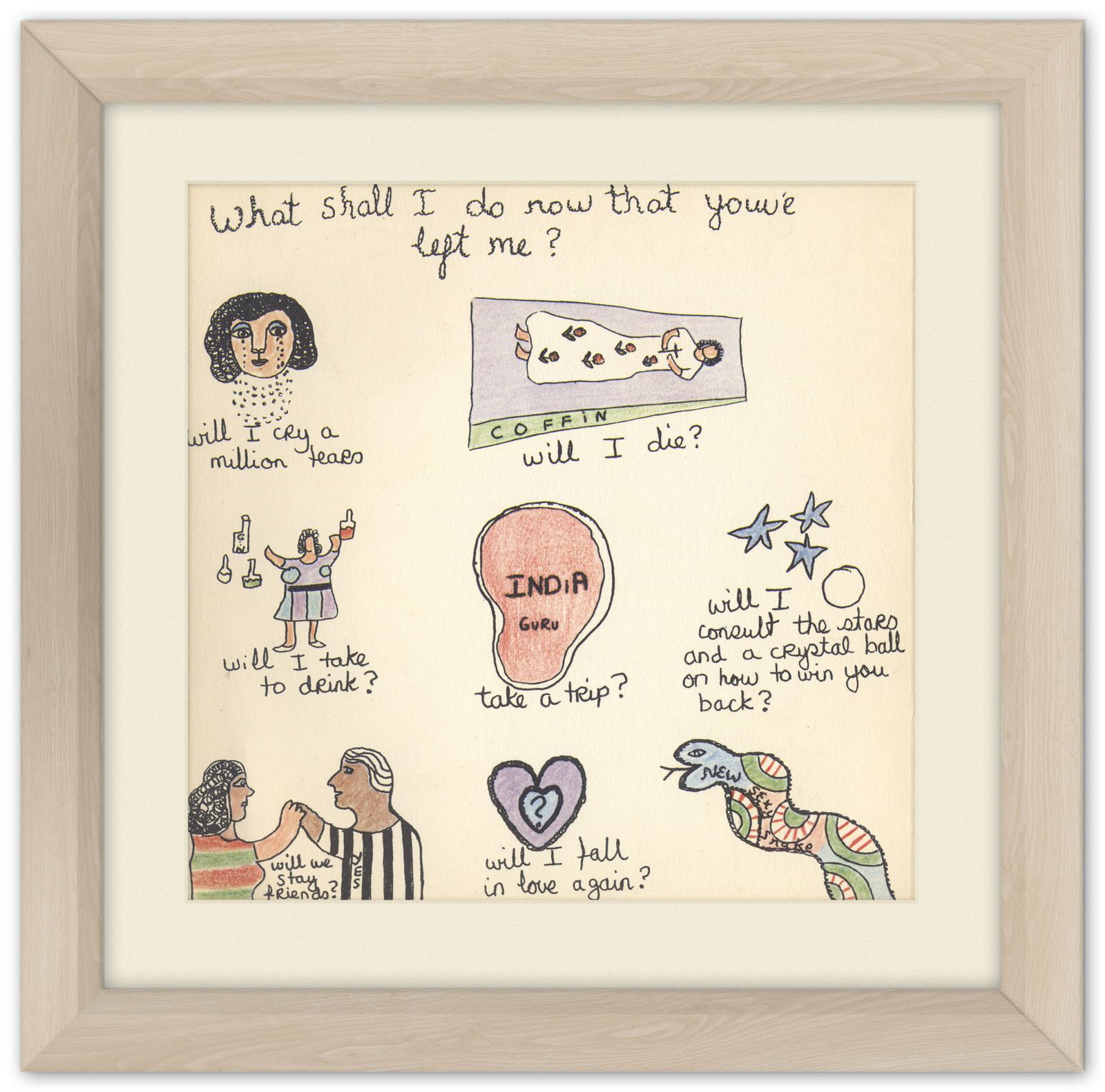 Charming Rare Lithograph By Niki De Saint Phalle