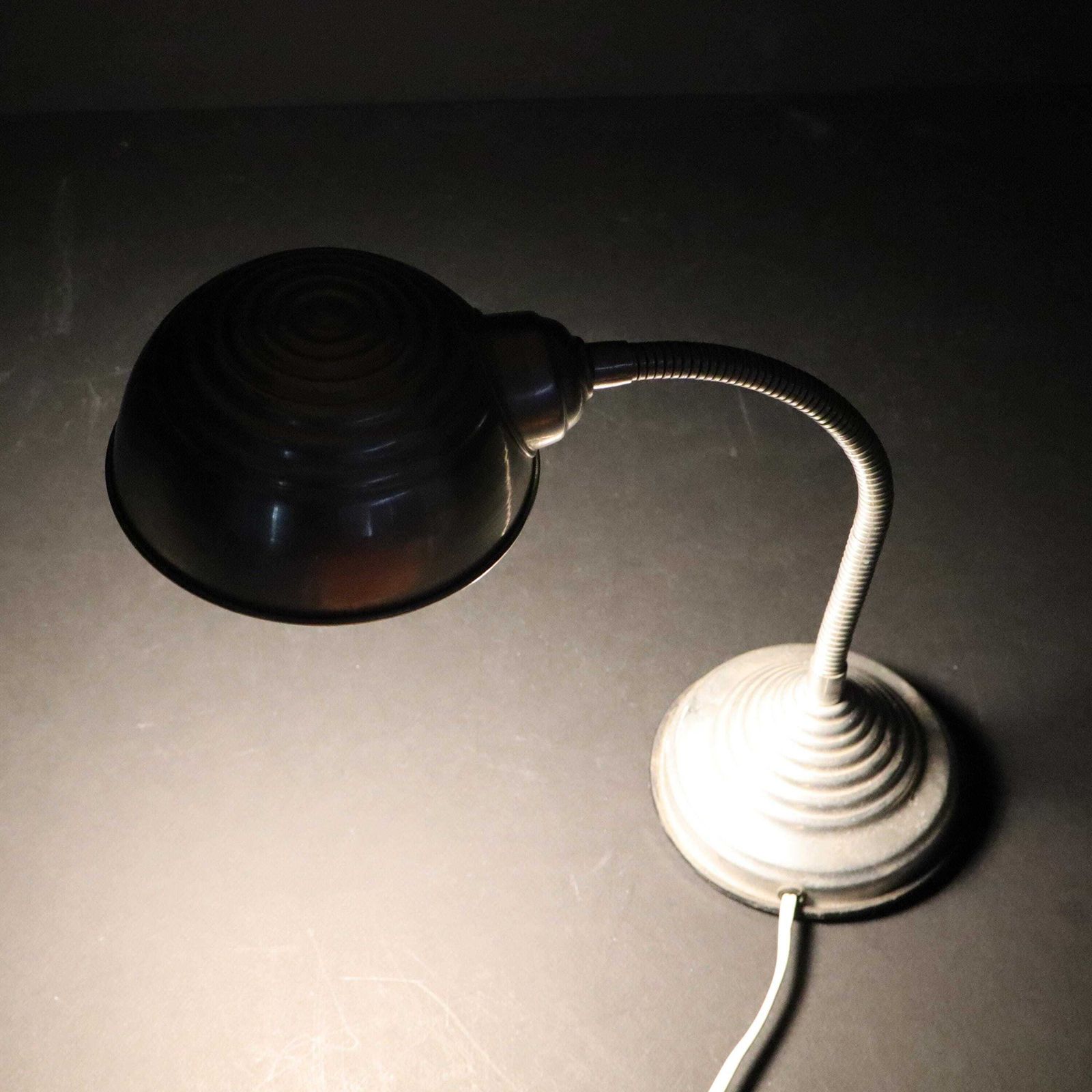 photo for sale Vintage Industriële Gooseneck Bureaulamp Flexo