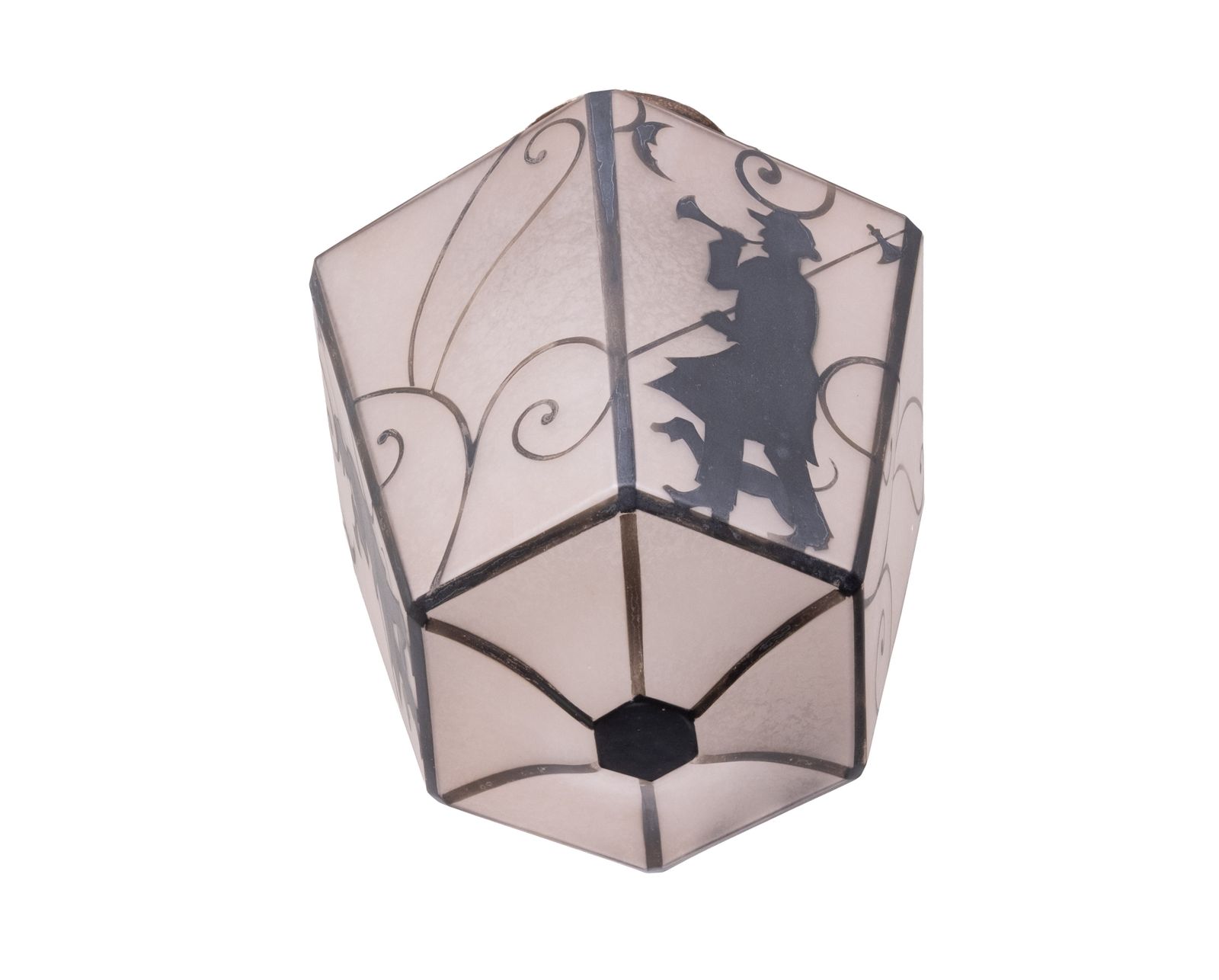 Art Deco Hexagon Hall Lamp Night Watcher 1920s Germany photo for sale