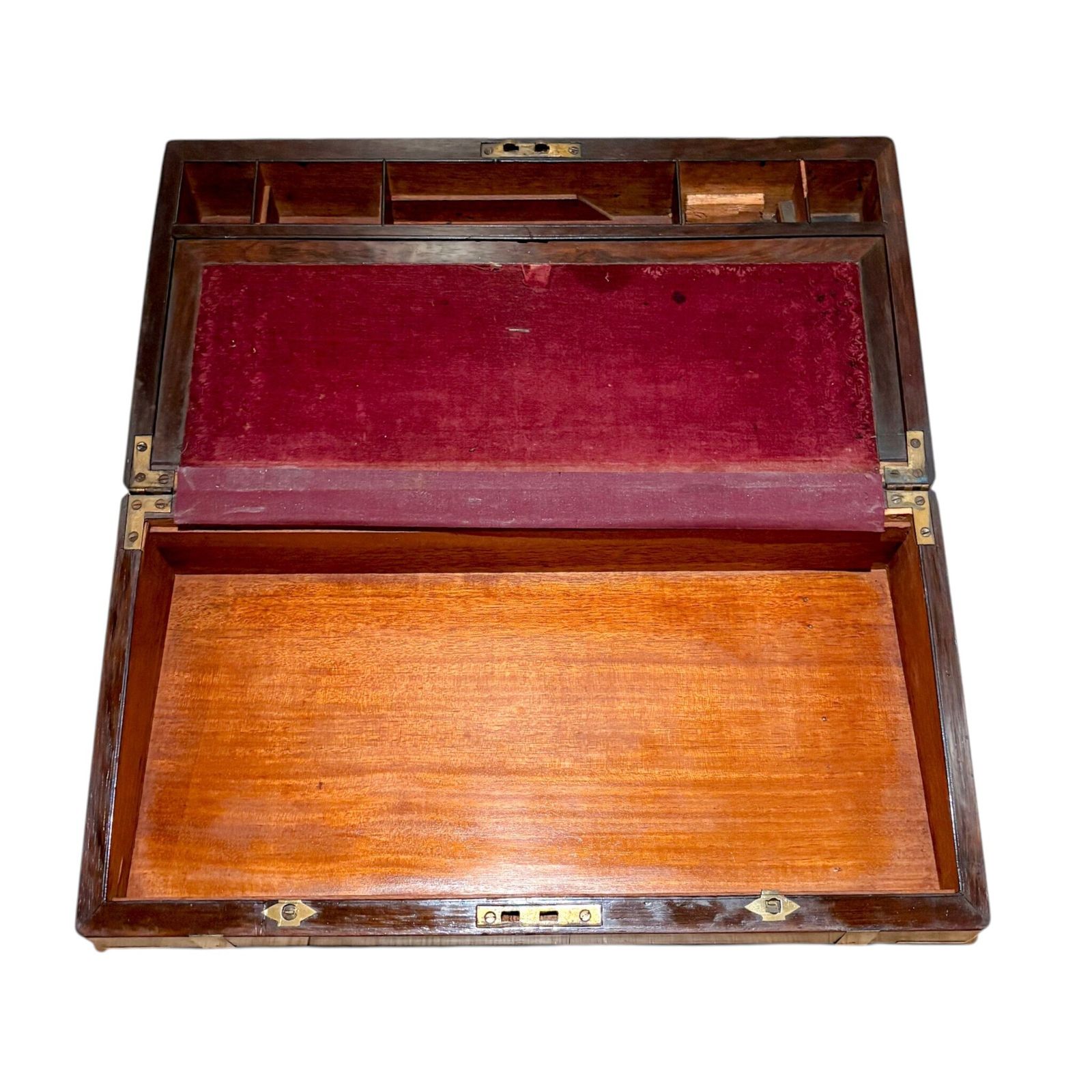 photo for sale Palissander schrijfkist met werkende sleutel en geheime lades