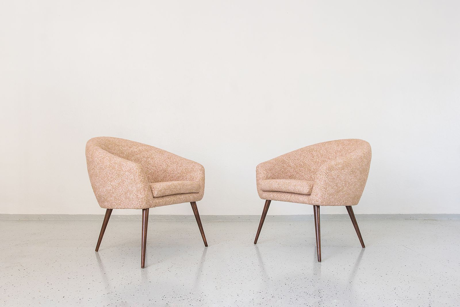Vintage Pink Shell Armchairs From Lfm, Poland, 1970s, Set Of 2 photo 1200.0