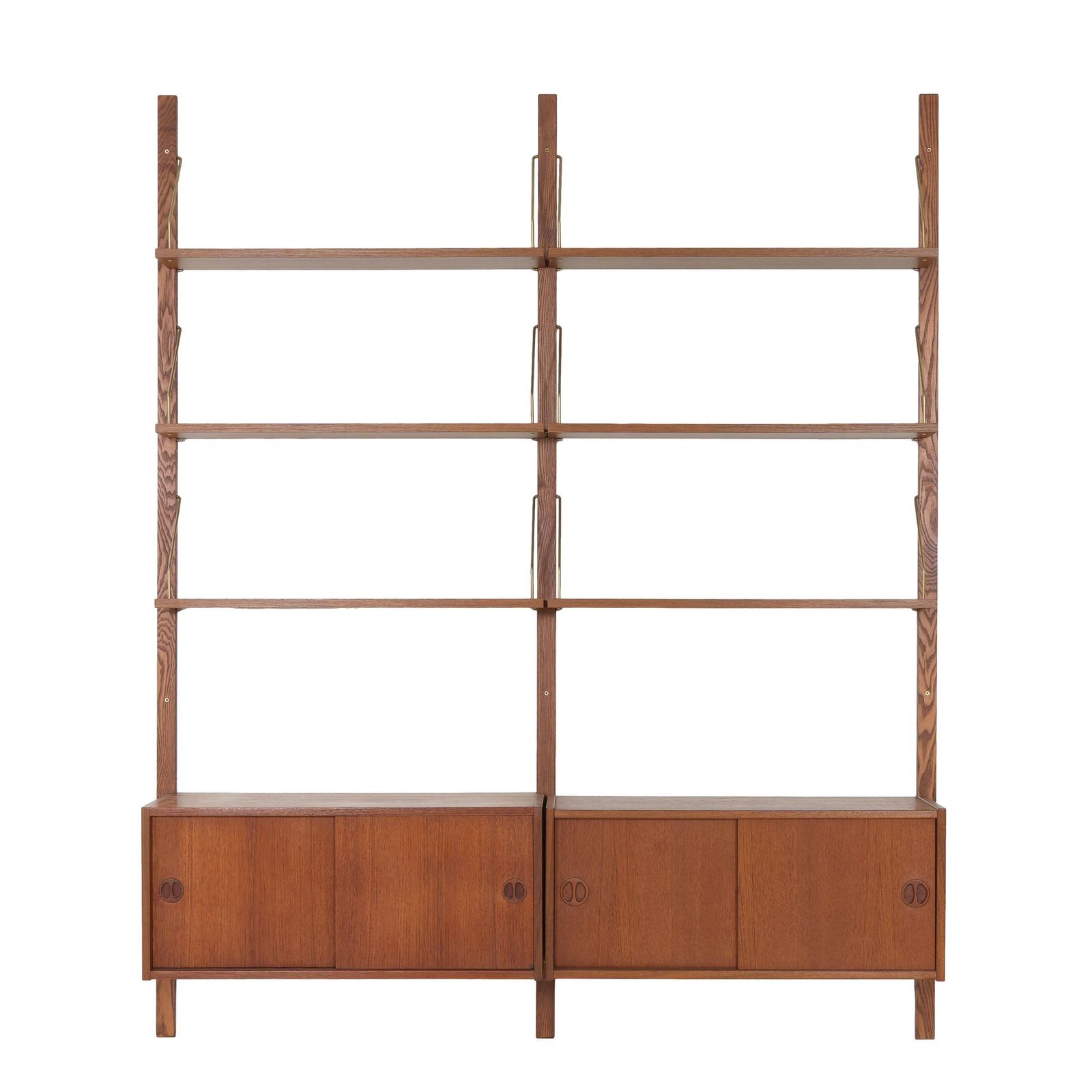 Teakhouten modulaire kast, Deens design, jaren 1960, gemaakt in Denemarken