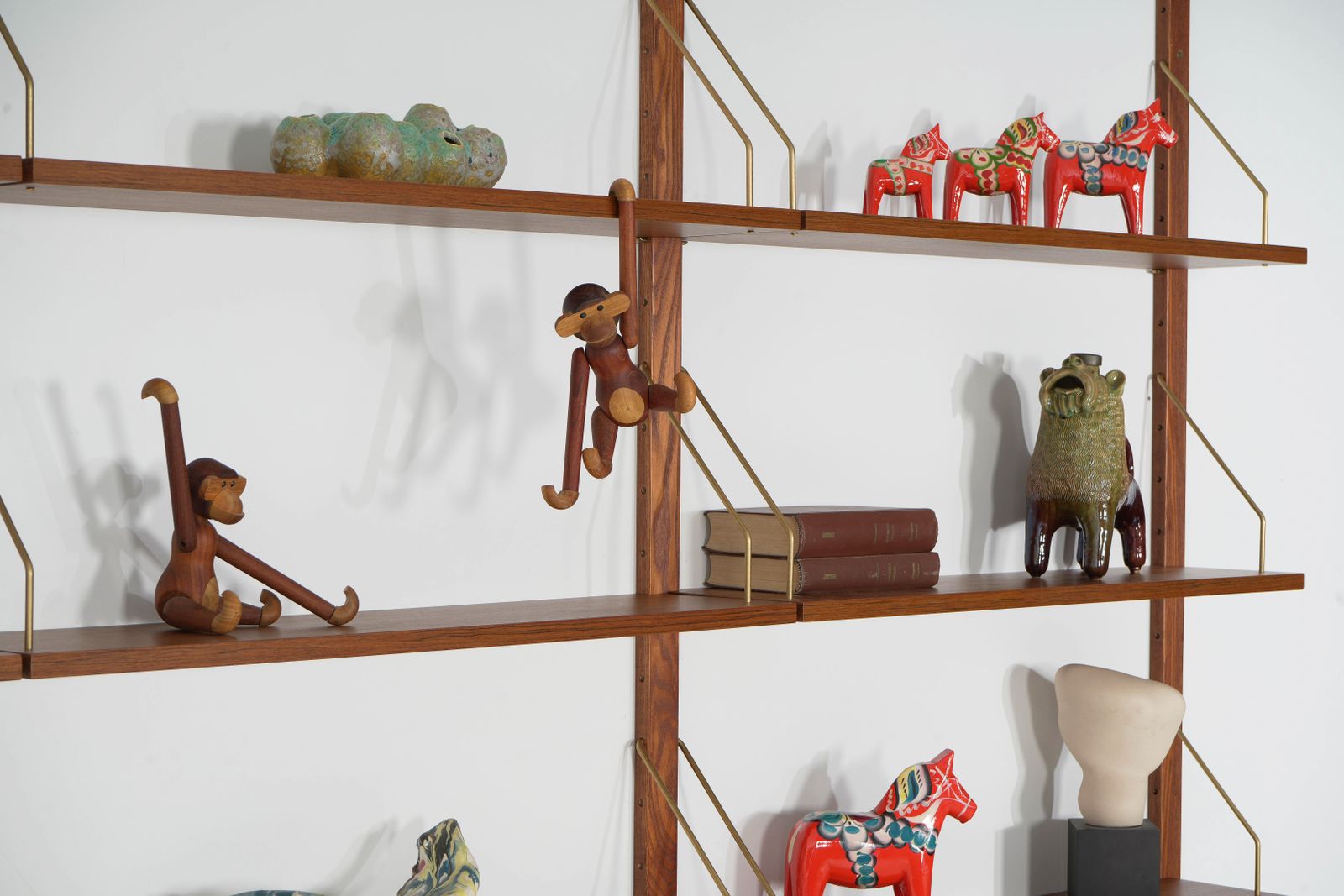 Teak Modular Shelving Unit, Danish Design, 1970s, Made In Denmark photo vintage