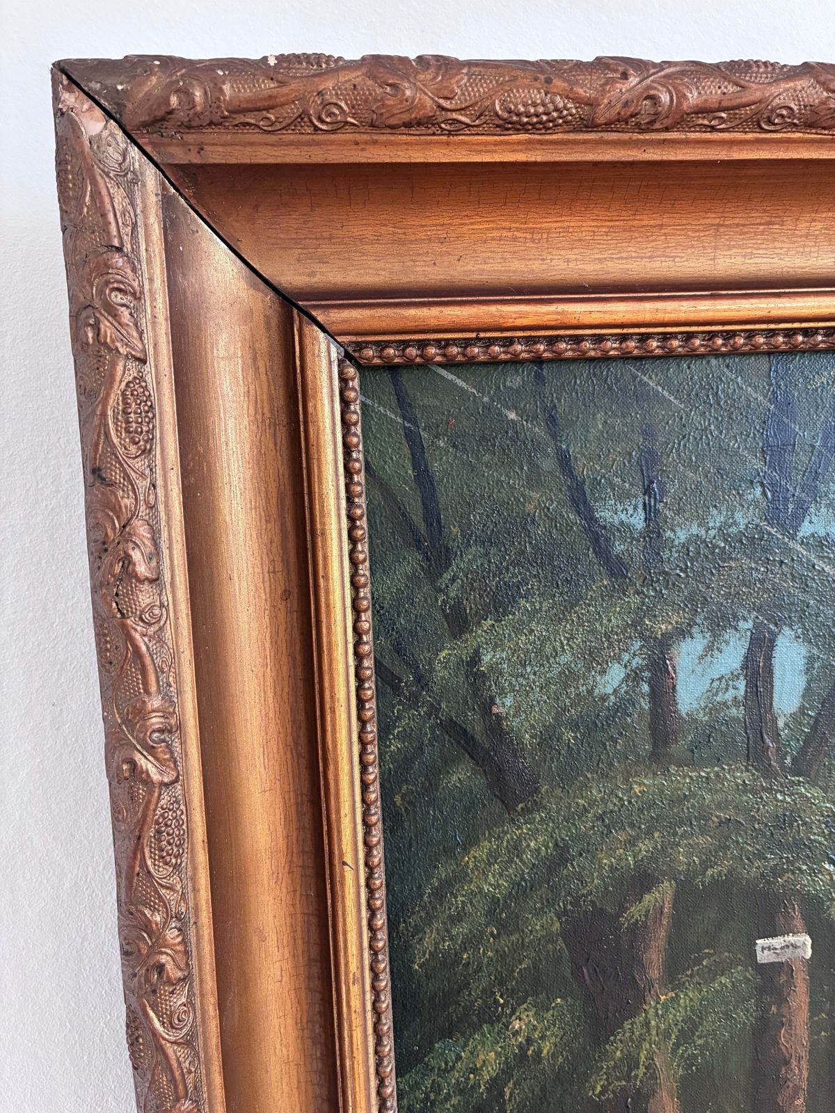 Vintage Original Coastal Landscape Oil Painting, Signed Seaside Art photo Art