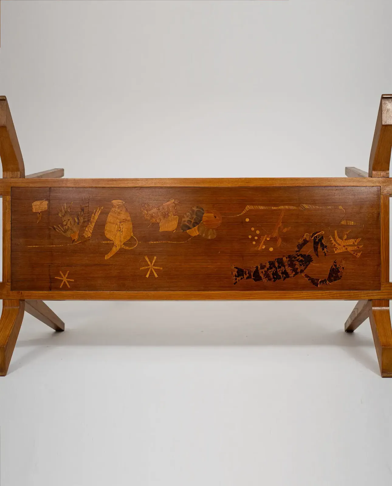 5200.0 Italian Dining Table With Wood Inlay, 1950 photo