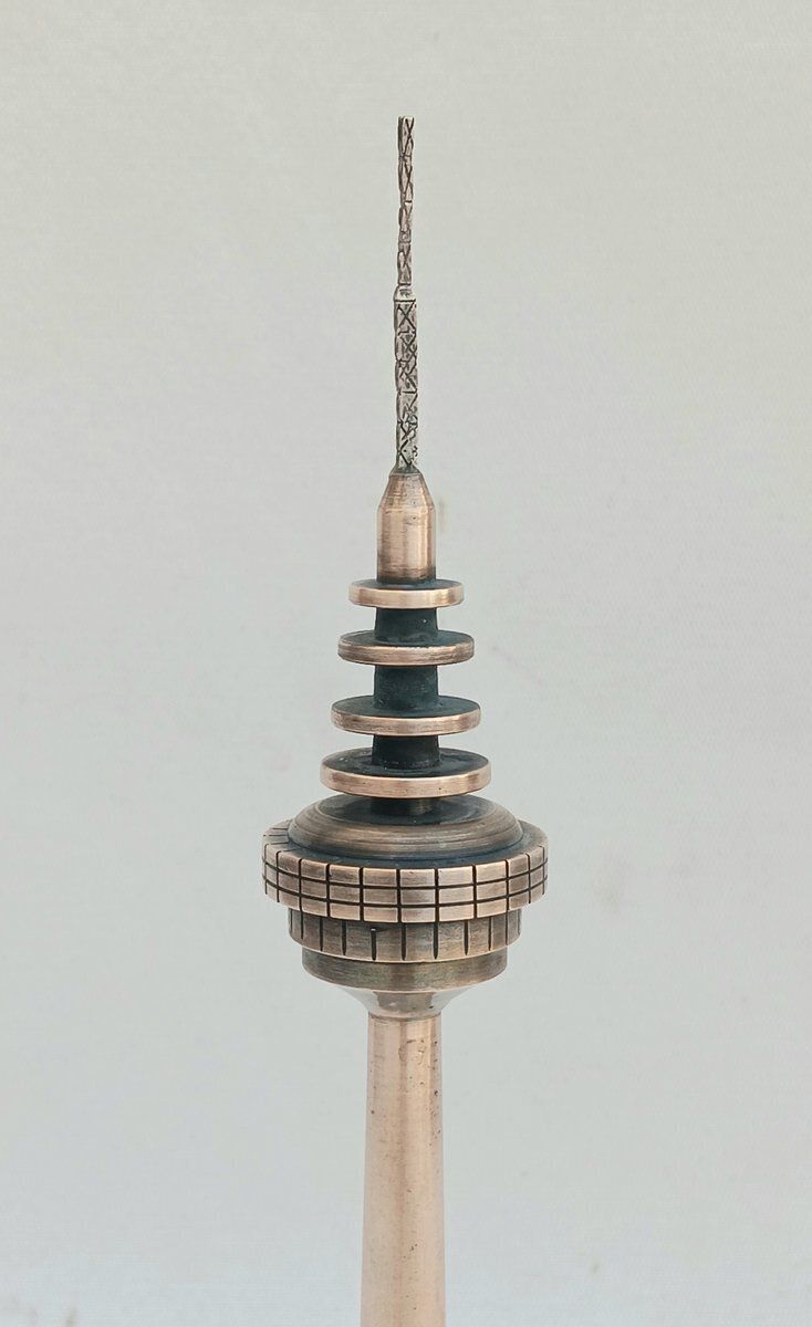 Spanish Torrespaña Pirulí Tower Antenna Figure, 1980s photo furniture