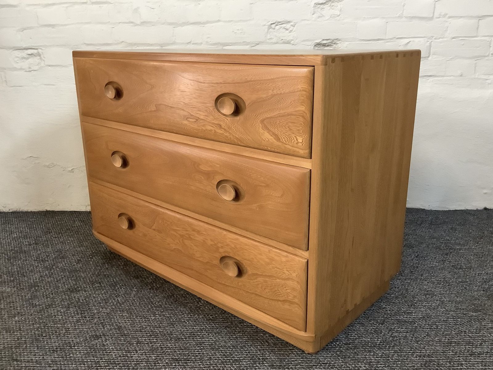 Furniture Matching Pair Of Ercol Windsor Bedside Chests. photo