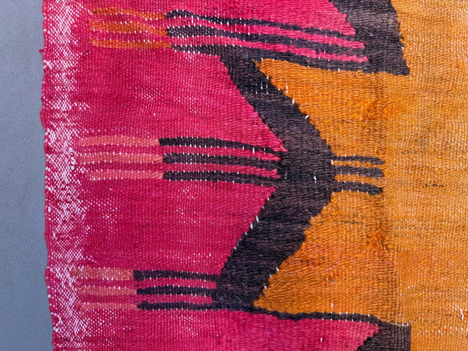 Medium Vintage Turks Kelimkleed 100x120 cm Wol Kelim, Vierkant 2550 photo vintage