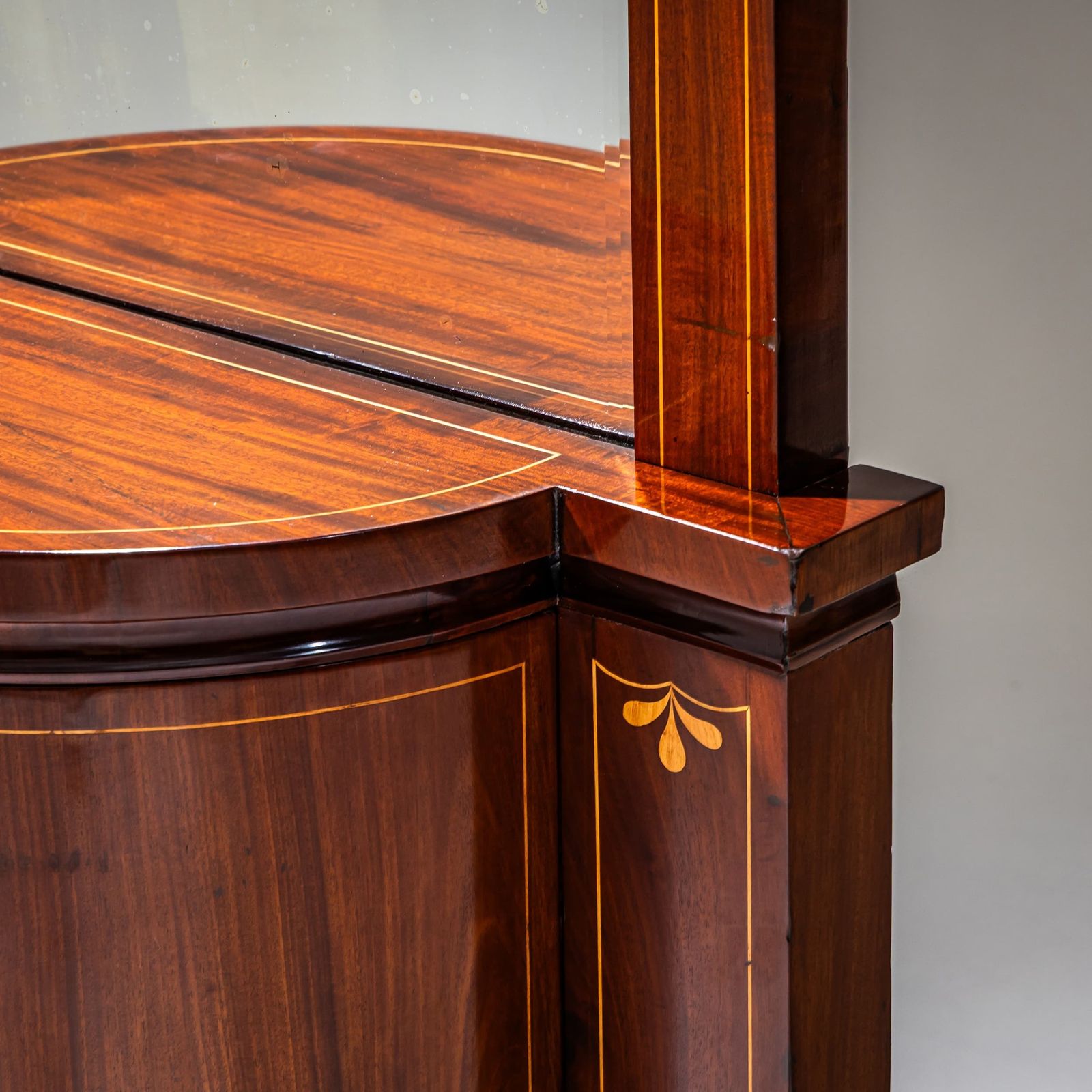 Biedermeier Mahogany Pier Mirror With Console, Northern Germany, Circa 1830 photo for sale