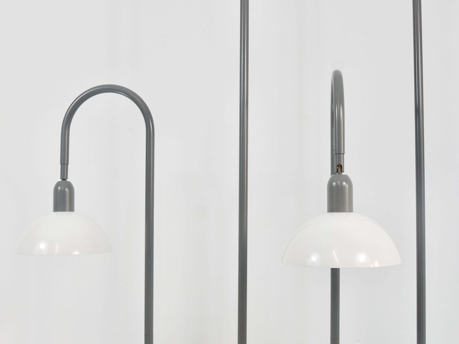 2 Postmodern 1980s Memphis Style Uplighter Floor Lamps, Torchiere, Italy, 1980s photo vinterior
