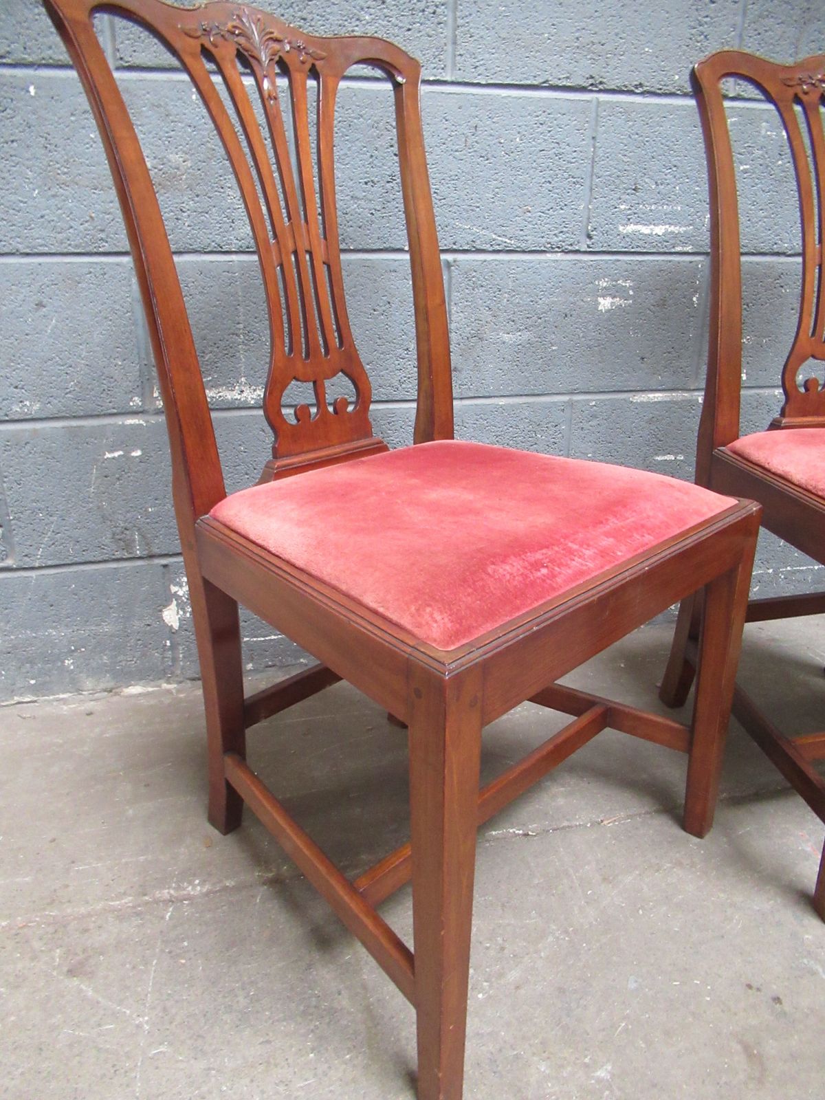 Set Of   Four Edwardian   Period Mahogany Dining Chairs photo 225.0