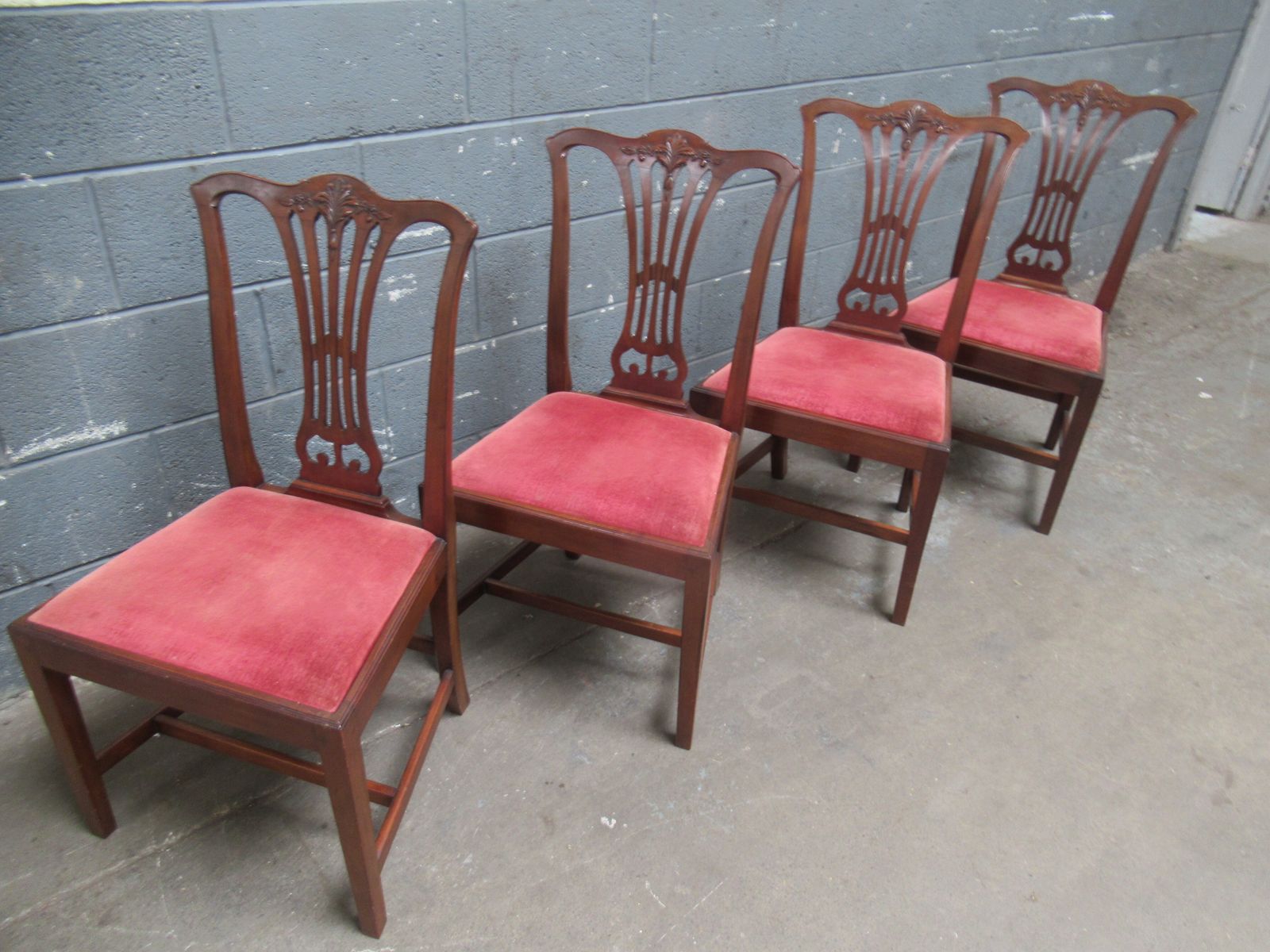 photo furniture Set Of   Four Edwardian   Period Mahogany Dining Chairs