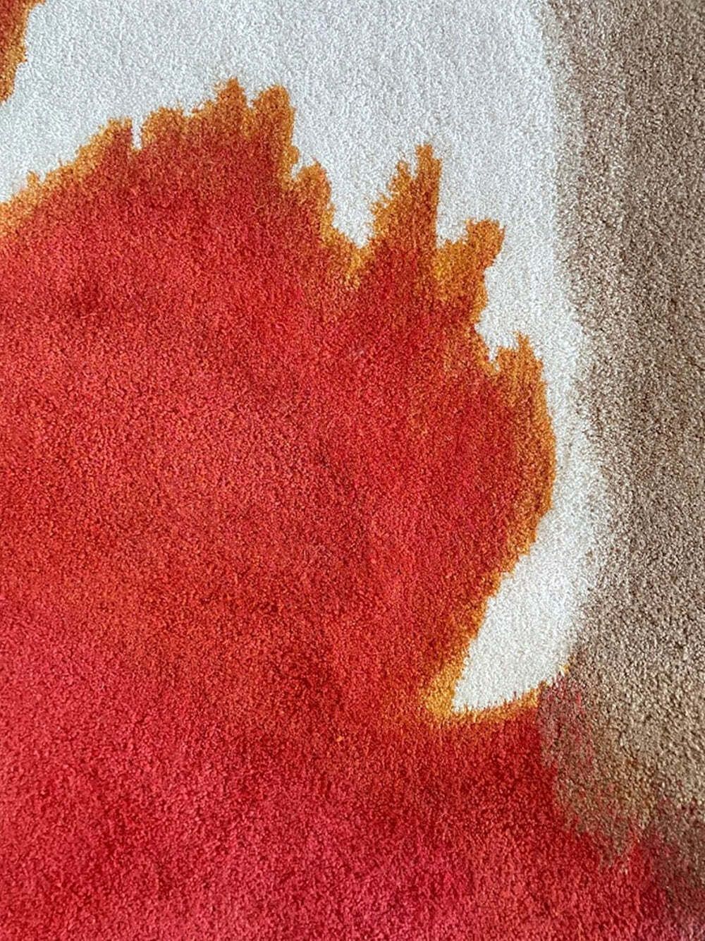 Tisca Forster Hand Tufted Wool Rug – Tapestry, 1980s France photo vintage