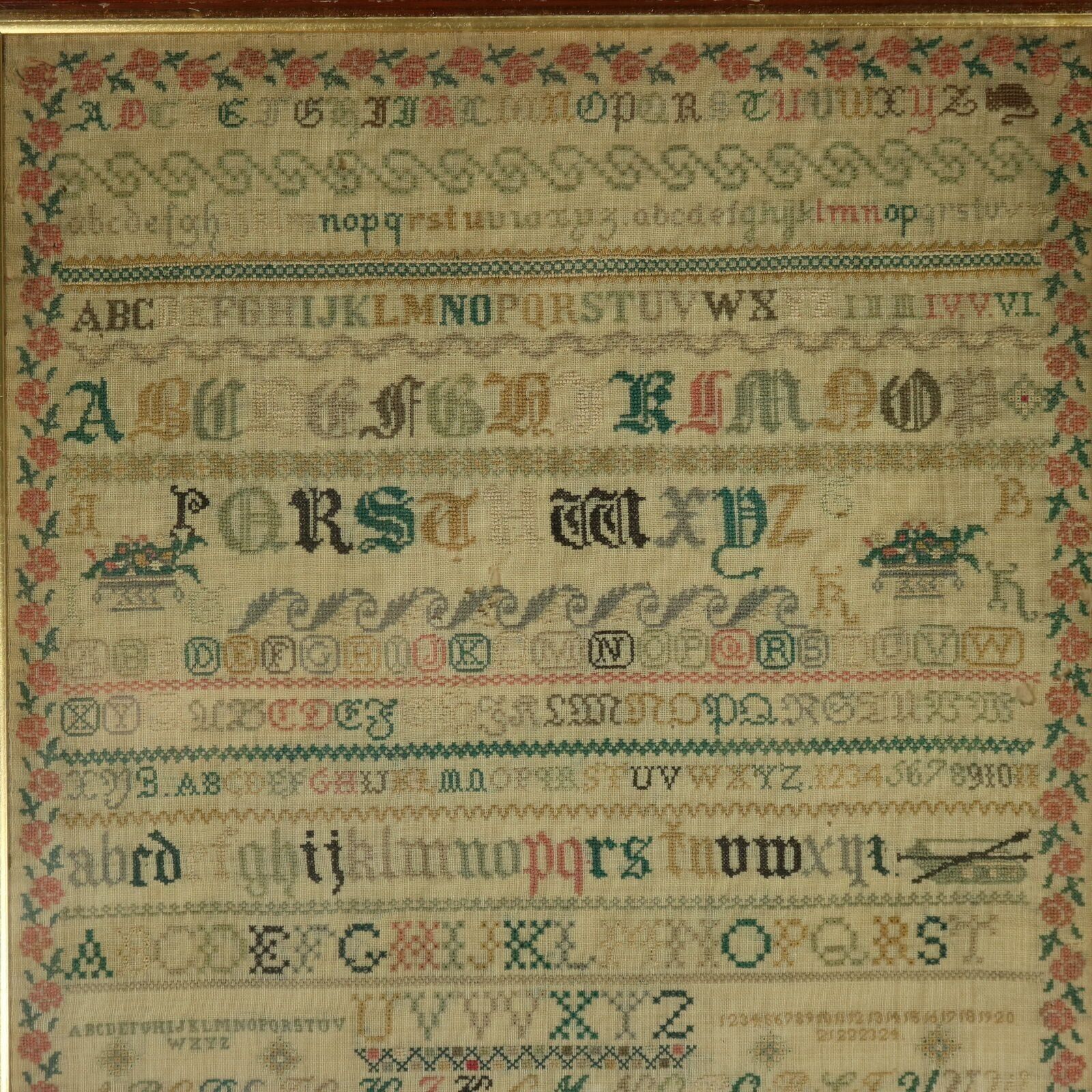 Antique Sampler, C.1850, By Elizabeth Carter, Sussex photo furniture