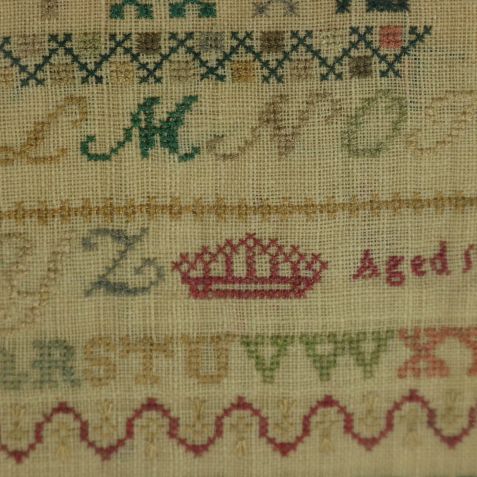 photo buy Antique Sampler, C.1850, By Elizabeth Carter, Sussex