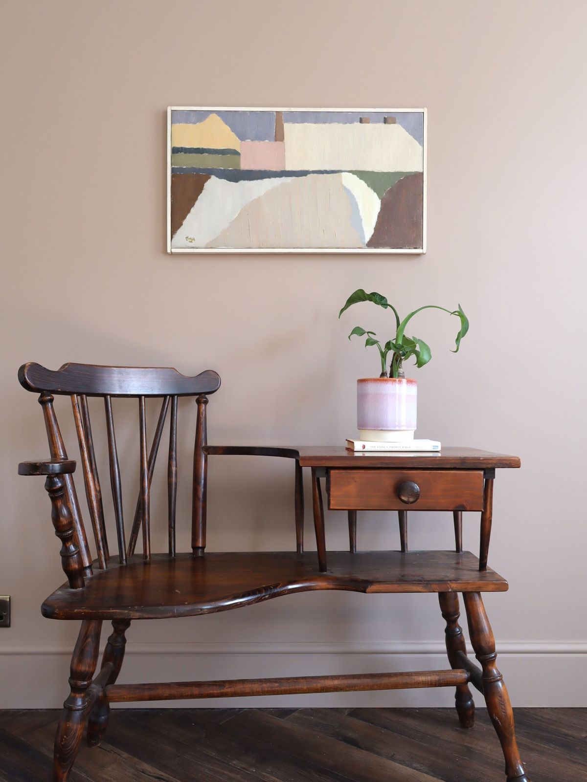 Pastel nederzetting in olieverf op doek photo for sale