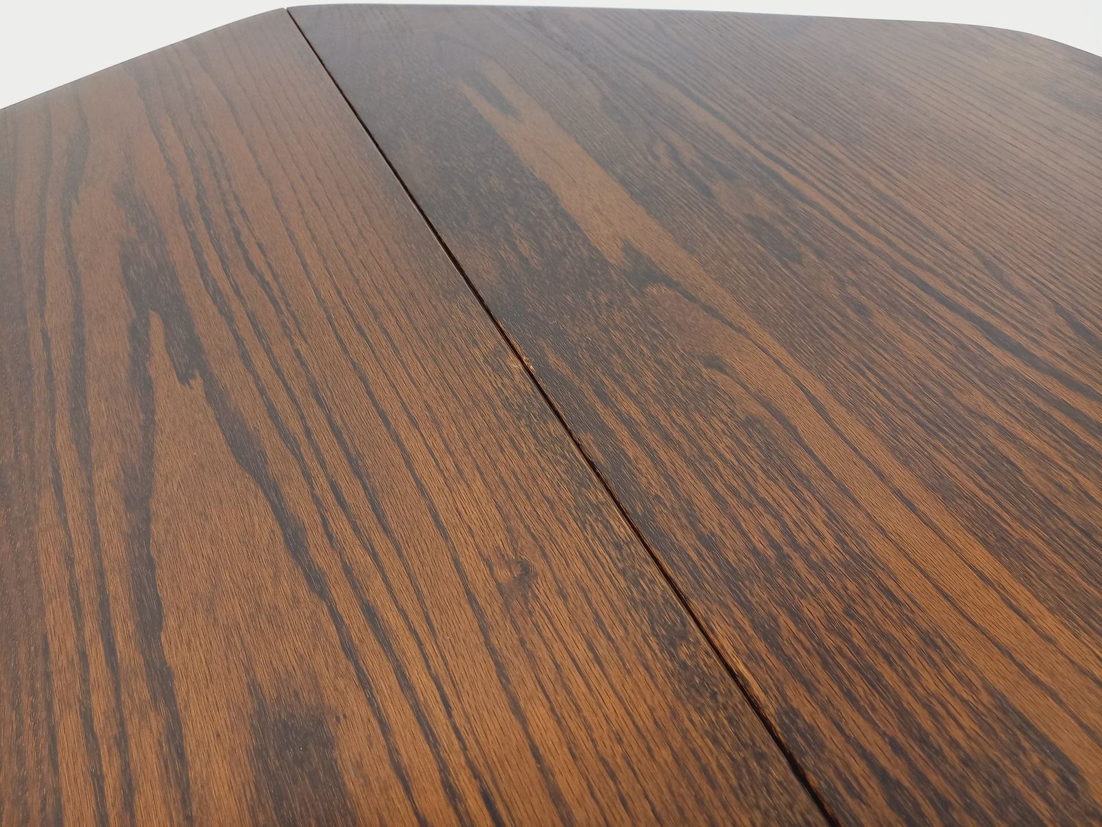 Furniture Brutalist Hexagonal Oak Dining Table photo