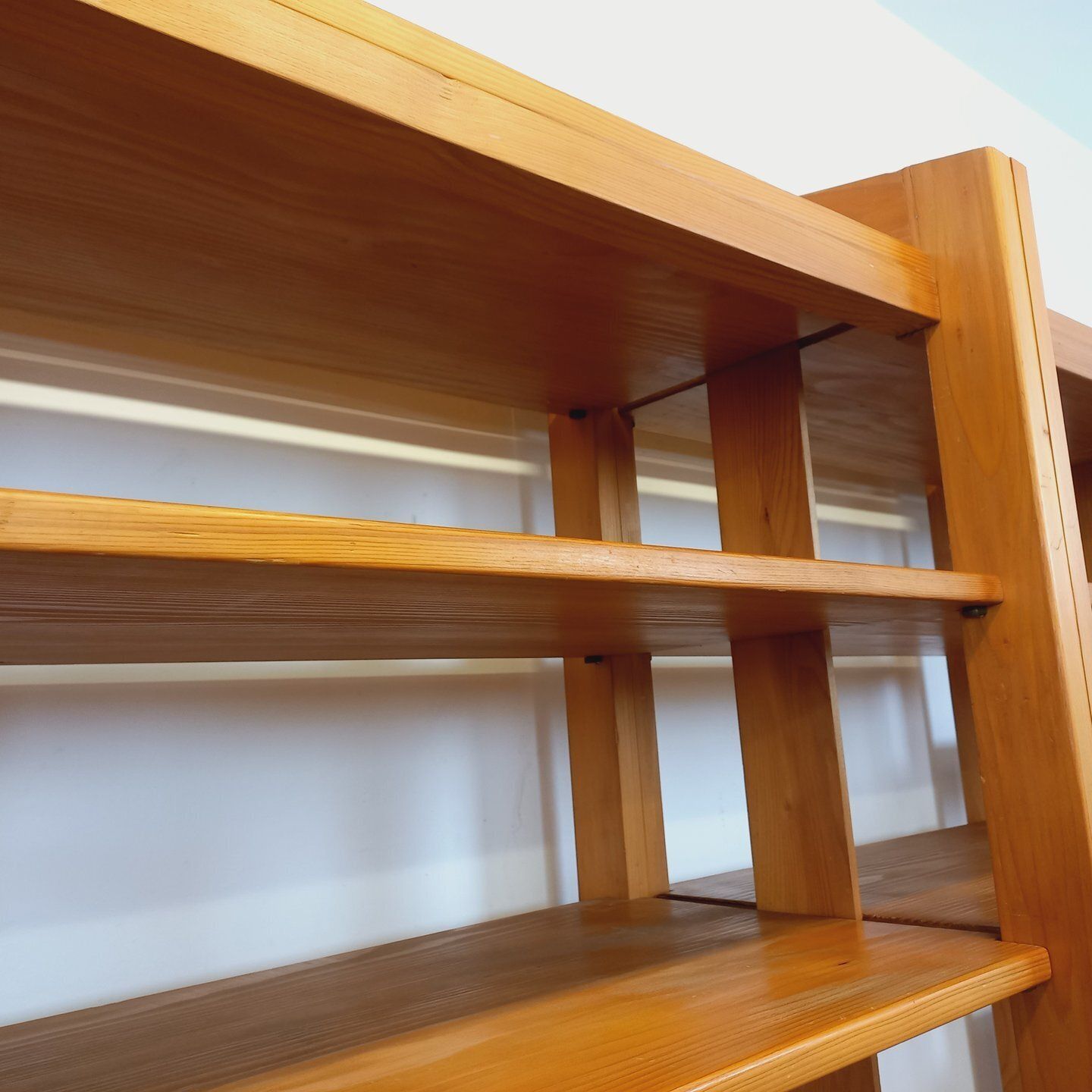 Large Modular 6 Section Pine Bookcase photo Furniture