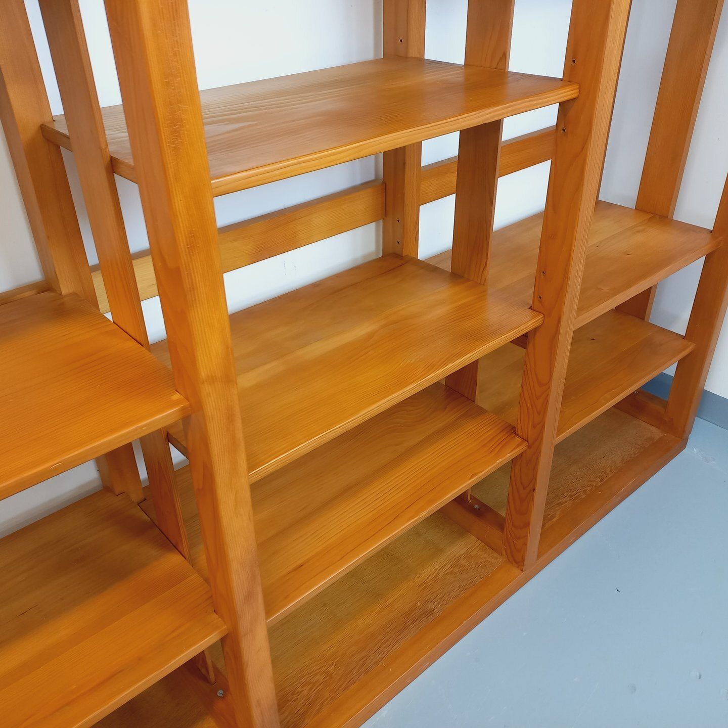 Large Modular 6 Section Pine Bookcase photo vinterior