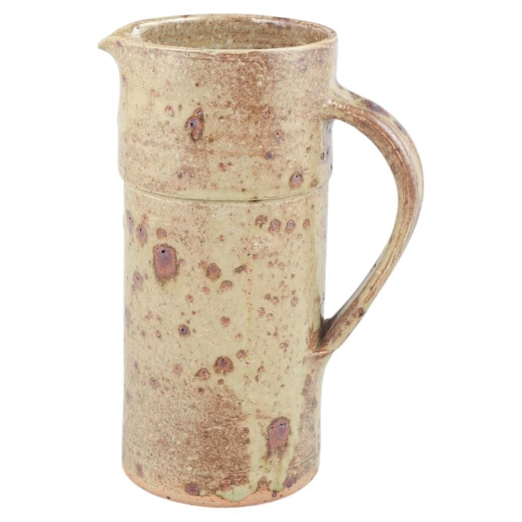 Europese studiopottenbakker. Stoneware kan met rustieke glazuur, jaren 1980