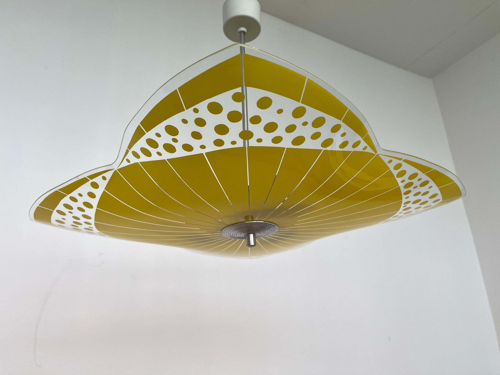 Mid-Century Design Glazen Hanglamp van Napako, Tsjecho-Slowakije, jaren 1970. photo buy