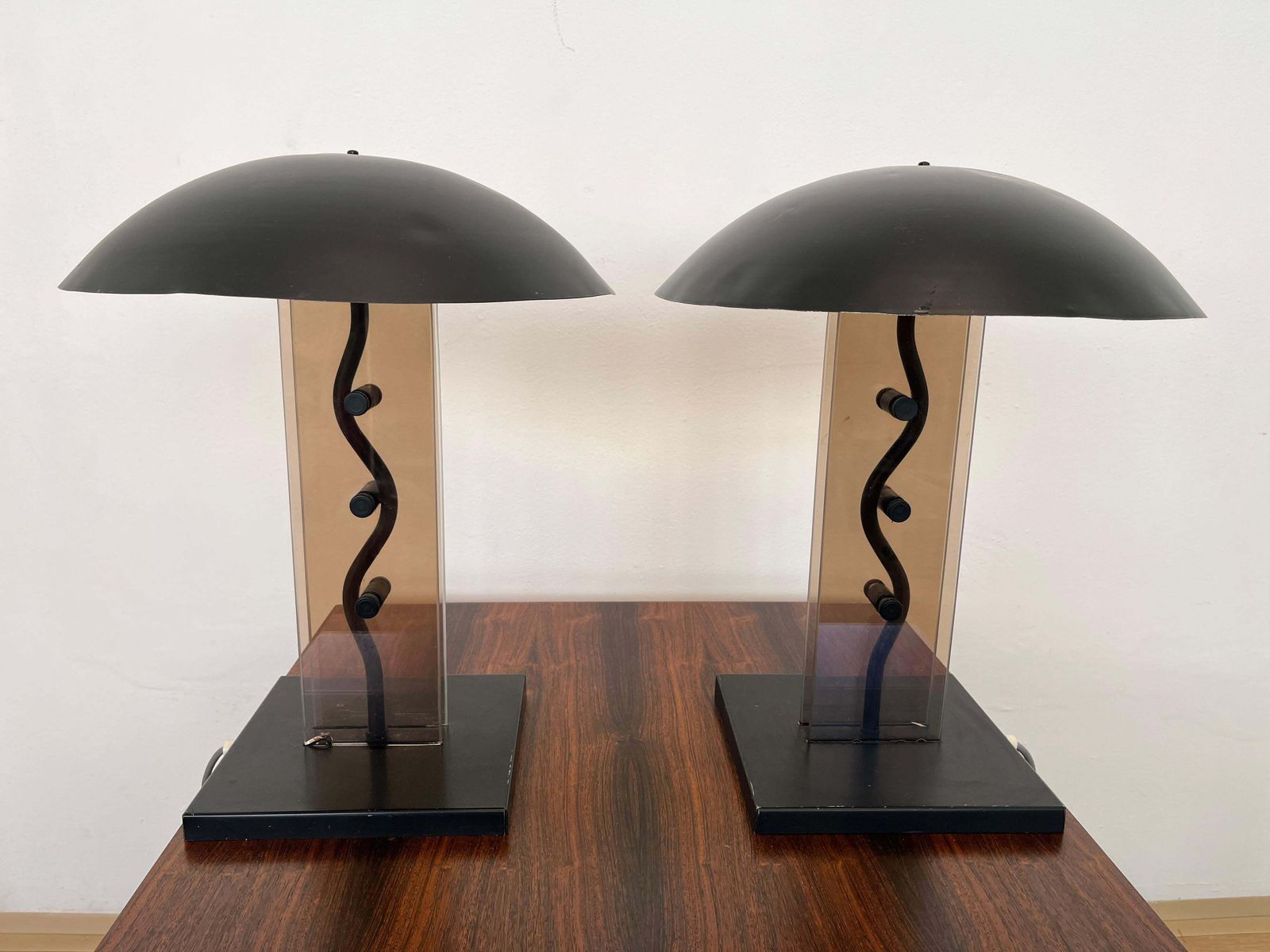 Paire de grandes lampes de table Mid-Century par Kamenicky Senov, années 1980 photo 1003.0