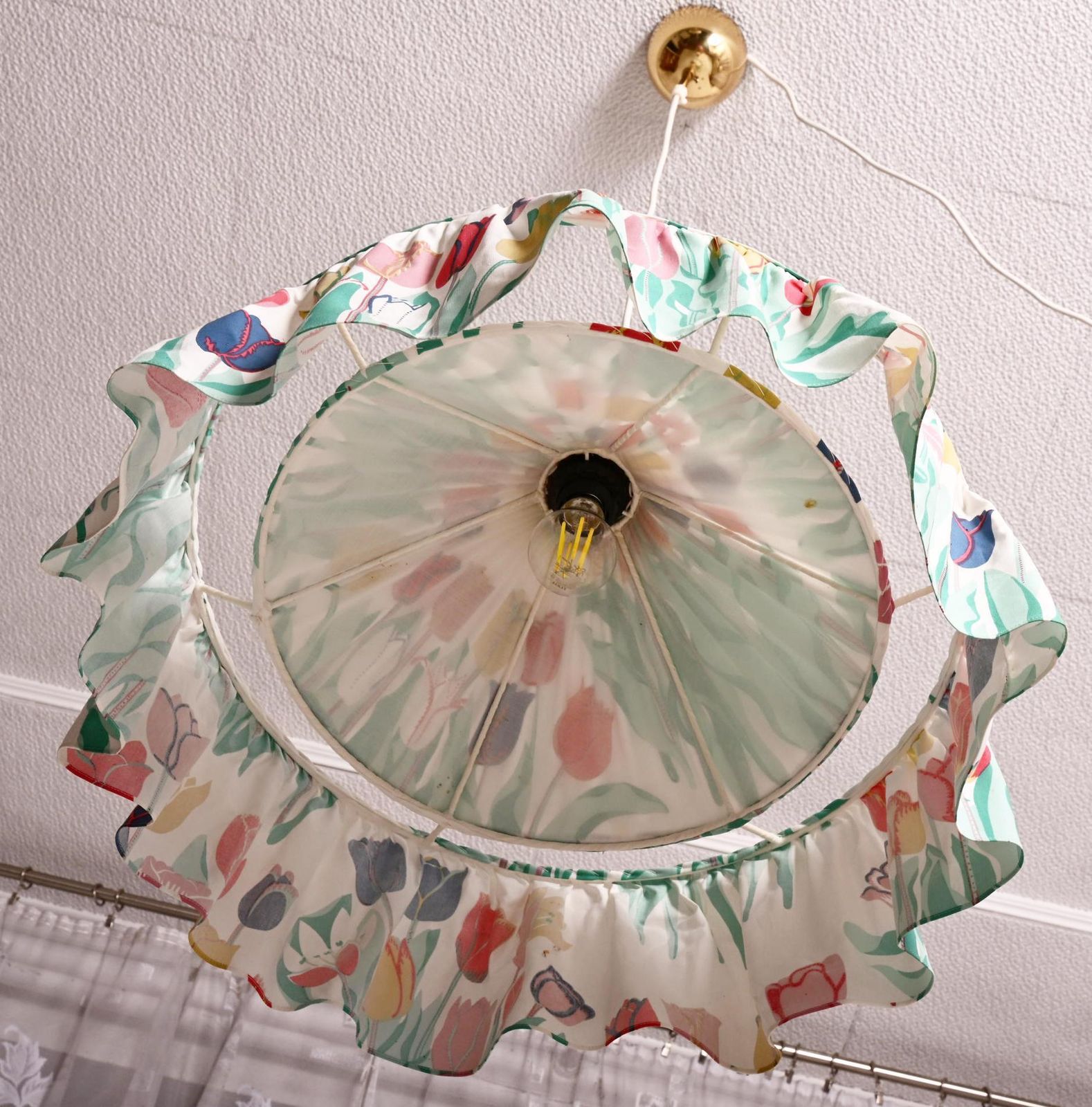 photo buy Tulip Fabric Pendant Lamp Desiged By Josef Frank For, Svenskt Tenn