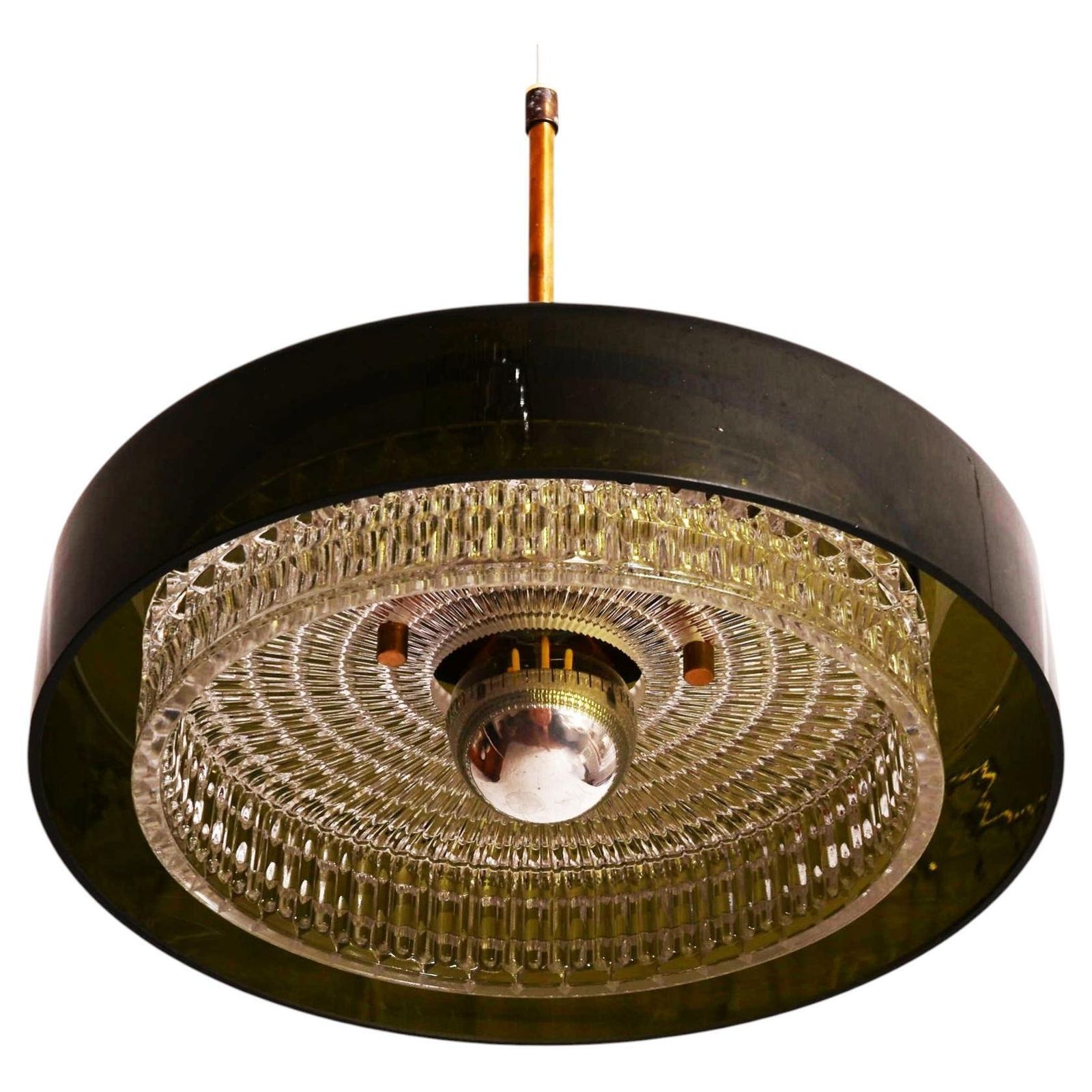 Rotonda Hanglamp in Groen en Geperst Glas van Carl Fagerlund photo furniture