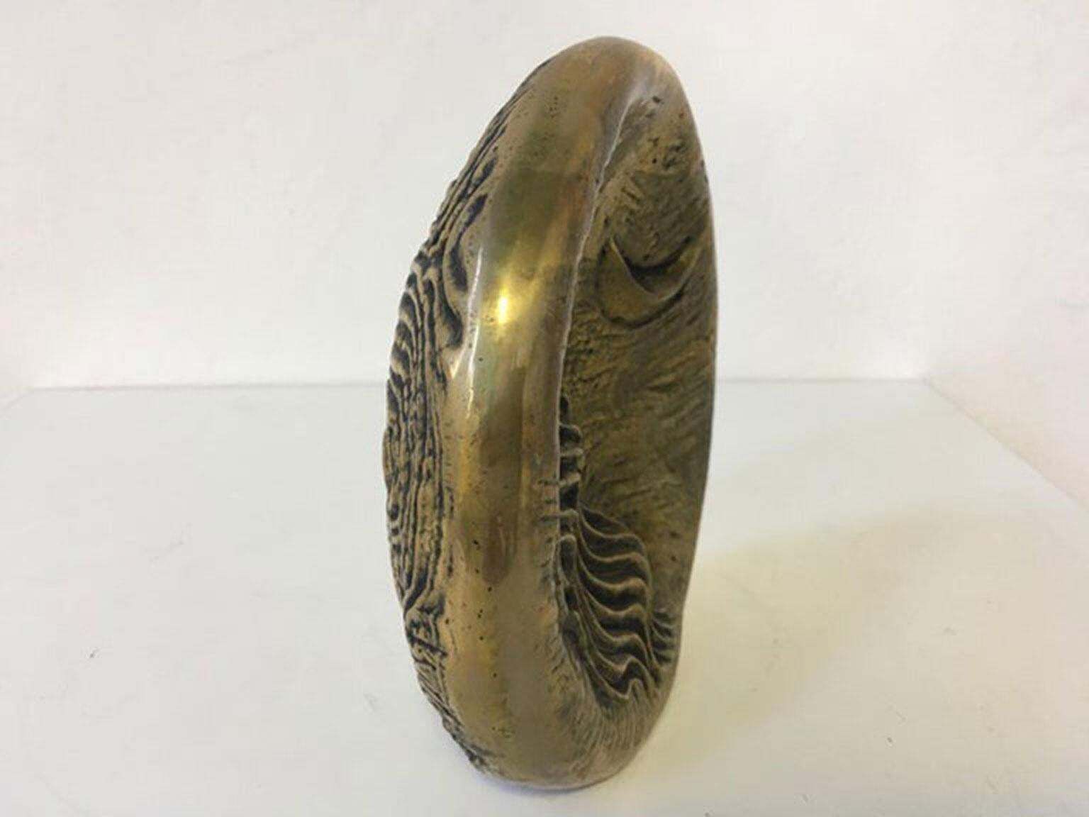 Sculpture en bronze abstraite post-moderne, Italie, 1985 - The Moon photo Art