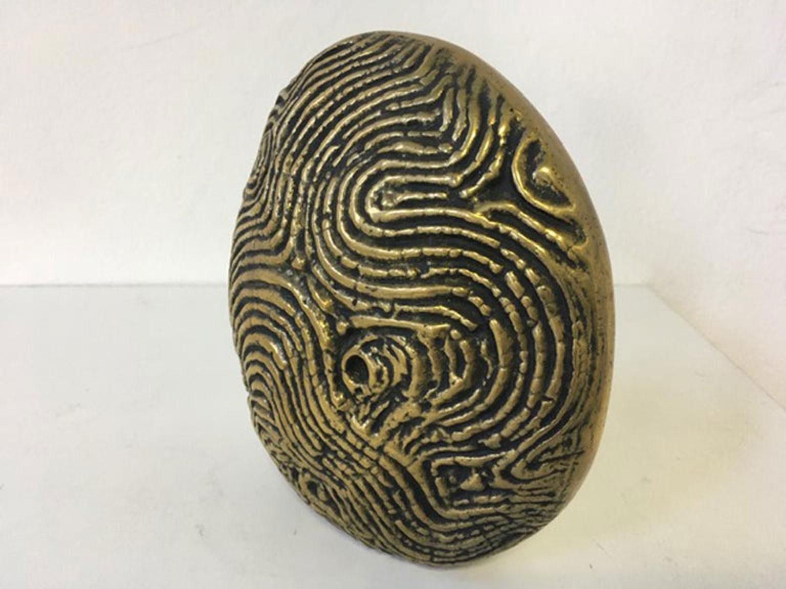 Sculpture en bronze abstraite post-moderne, Italie, 1985 - The Moon photo 1239.0