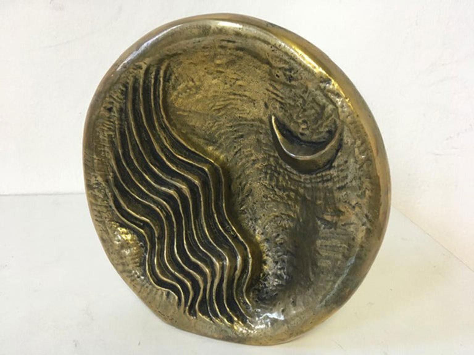 1239.0 Sculpture en bronze abstraite post-moderne, Italie, 1985 - The Moon photo