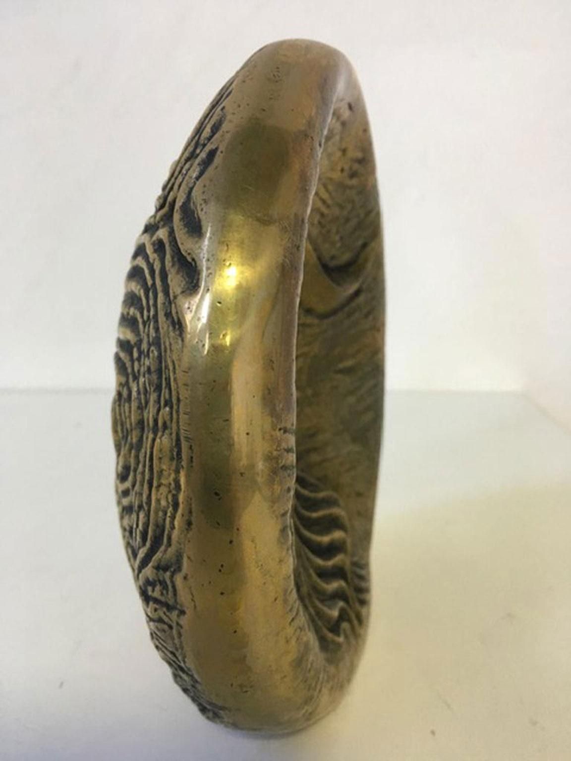 photo vintage Sculpture en bronze abstraite post-moderne, Italie, 1985 - The Moon