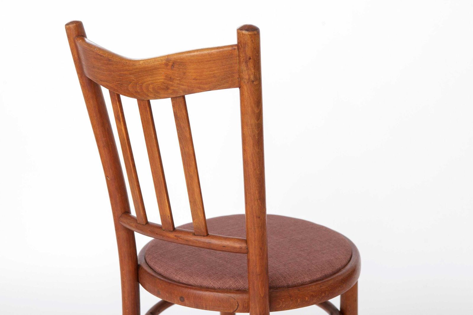1 Of 8 Antique Fischel Bentwood Chair, Restored Beech Wood Dining Chair, Art Nouveau Cafe Chair, Vintage European Seating photo vinterior