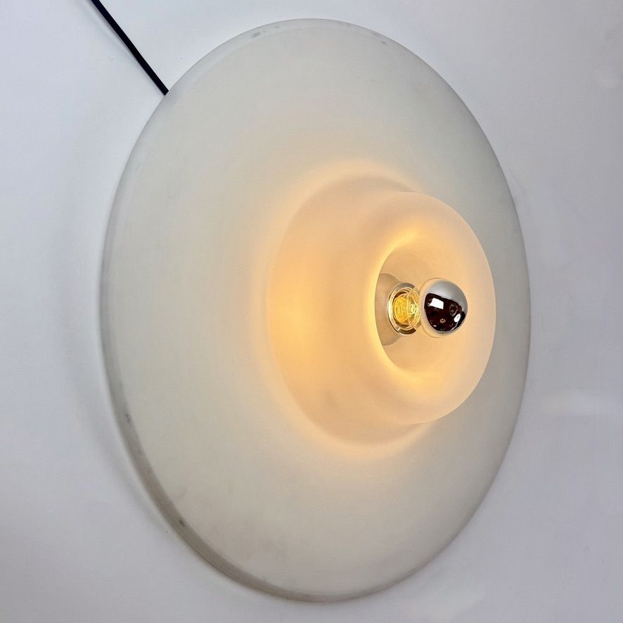 Late 20th Century White Space Age Murano Sconce By Pierre Cardin For Venini photo furniture