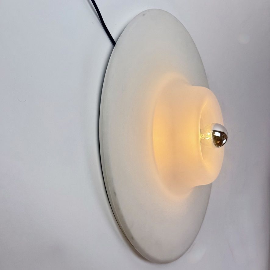 Late 20th Century White Space Age Murano Sconce By Pierre Cardin For Venini photo for sale