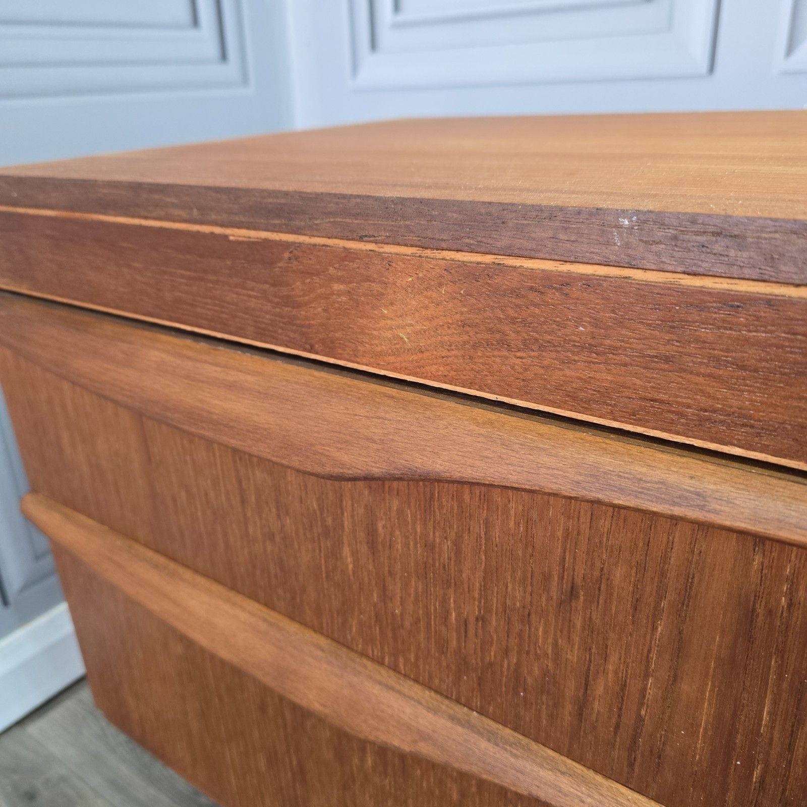 photo vinterior Mid Century Writing Desk Teak Scandinavian Style Dressing Table Vintage Retro