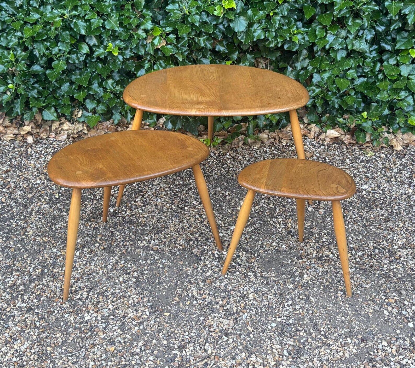 Pebble Nest Of Tables By Lucian Ercolani For Ercol photo vintage