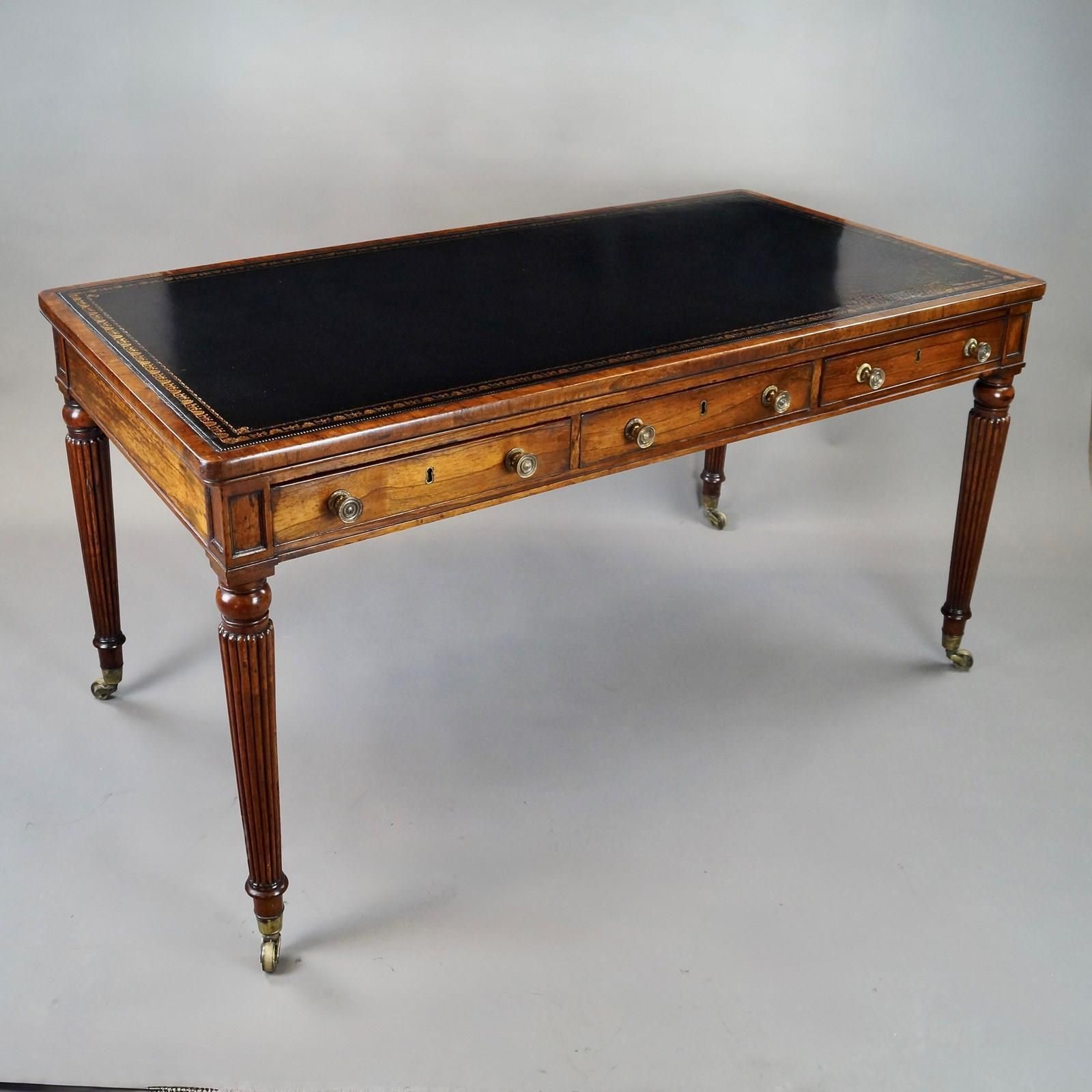 A Superb Regency Rosewood Writing Table