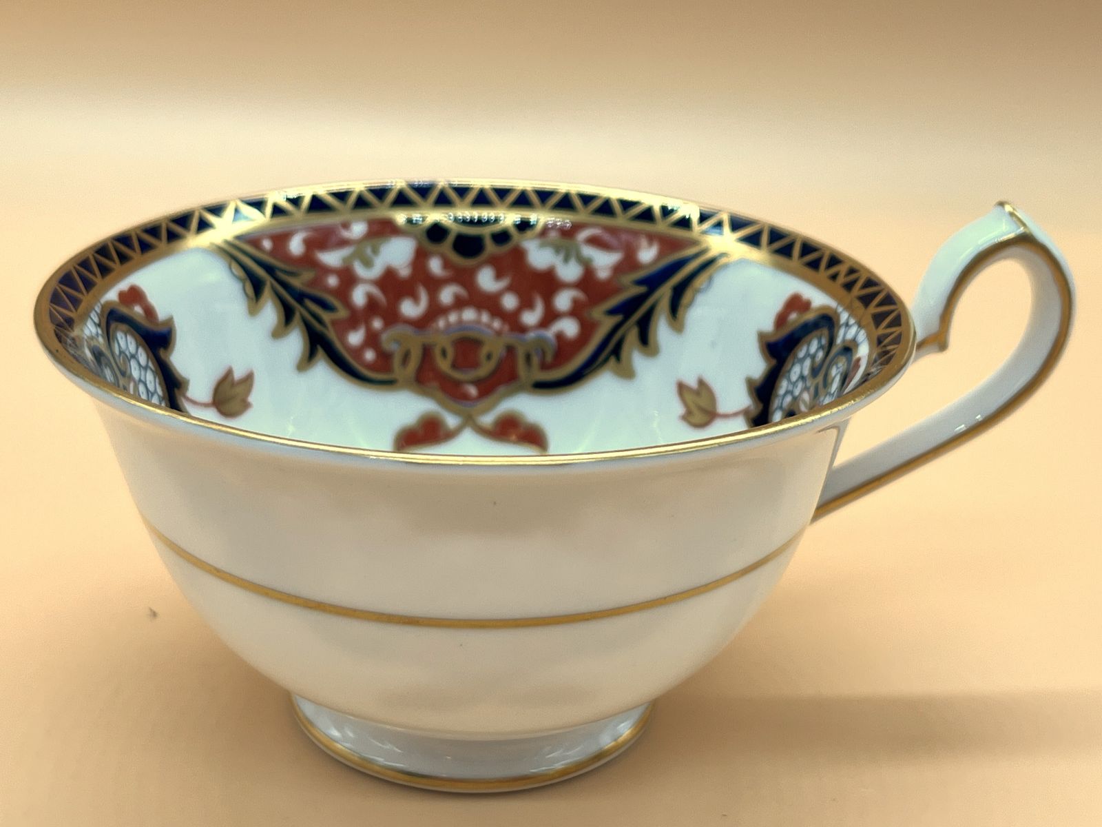 Royal Crown Derby China Kings Imari Design Elgin Shape Theekopje en Schotel. 383. photo vintage