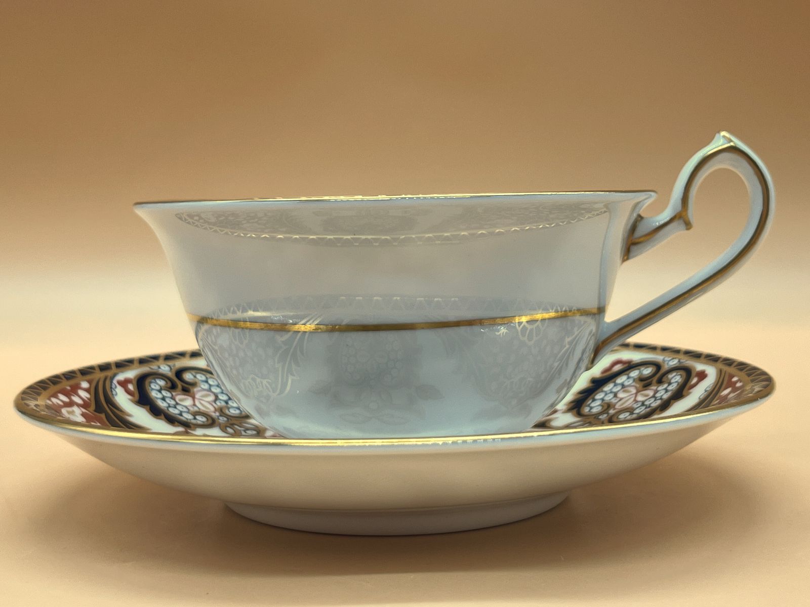 50.0 Royal Crown Derby China Kings Imari Design Elgin Shape Theekopje en Schotel. 383. photo