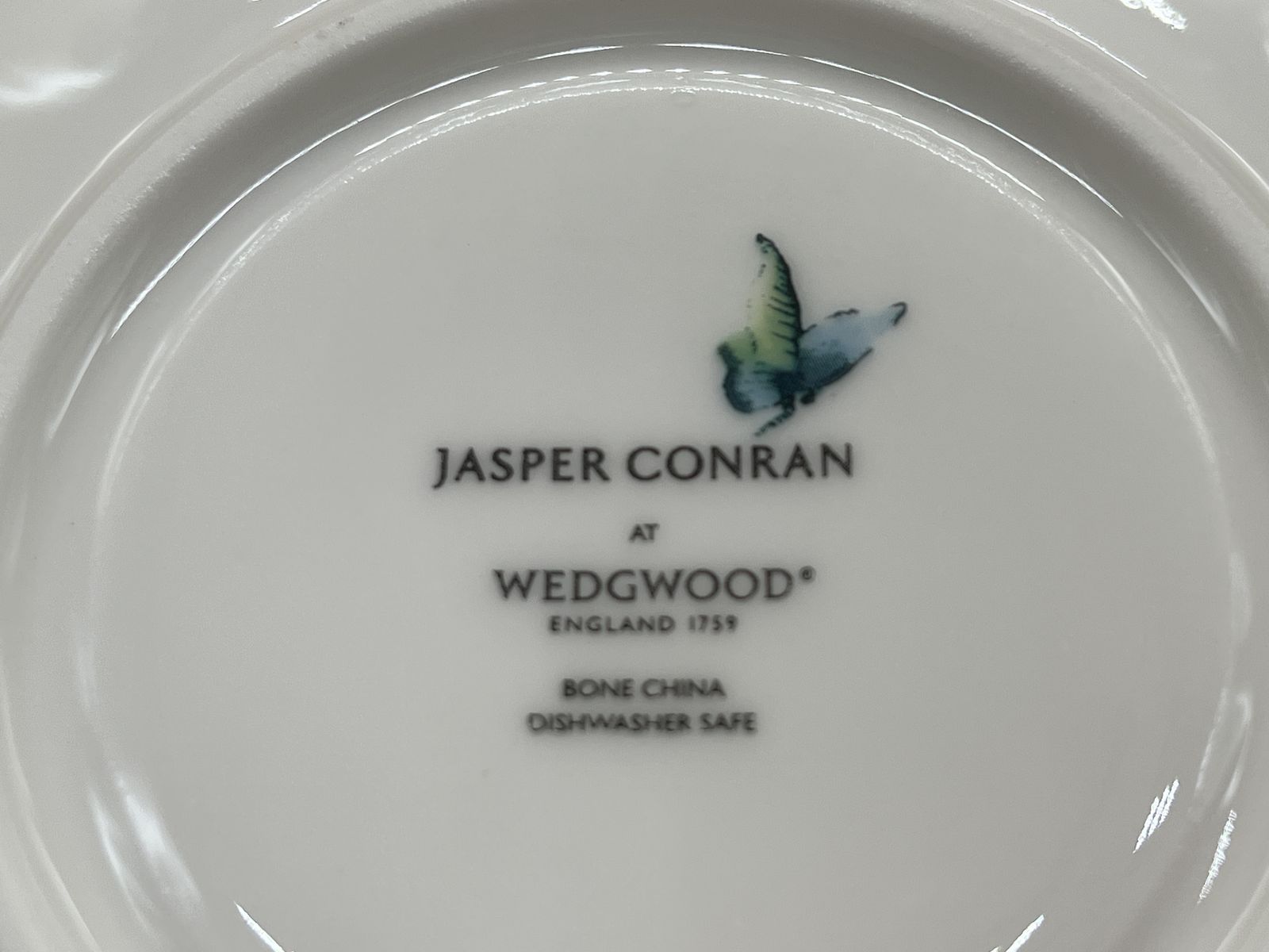 photo for sale Wedgwood China Chinoiserie White Jasper Conran Design Grote Ontbijt Theekop en Schotel Duo.