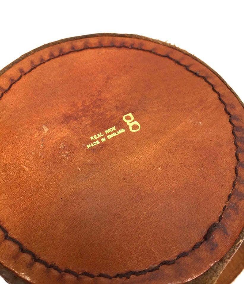 Home Decor Antique Deco Metal Bottle Hip Flask Set In Original Leather Travel Case C.1930 photo