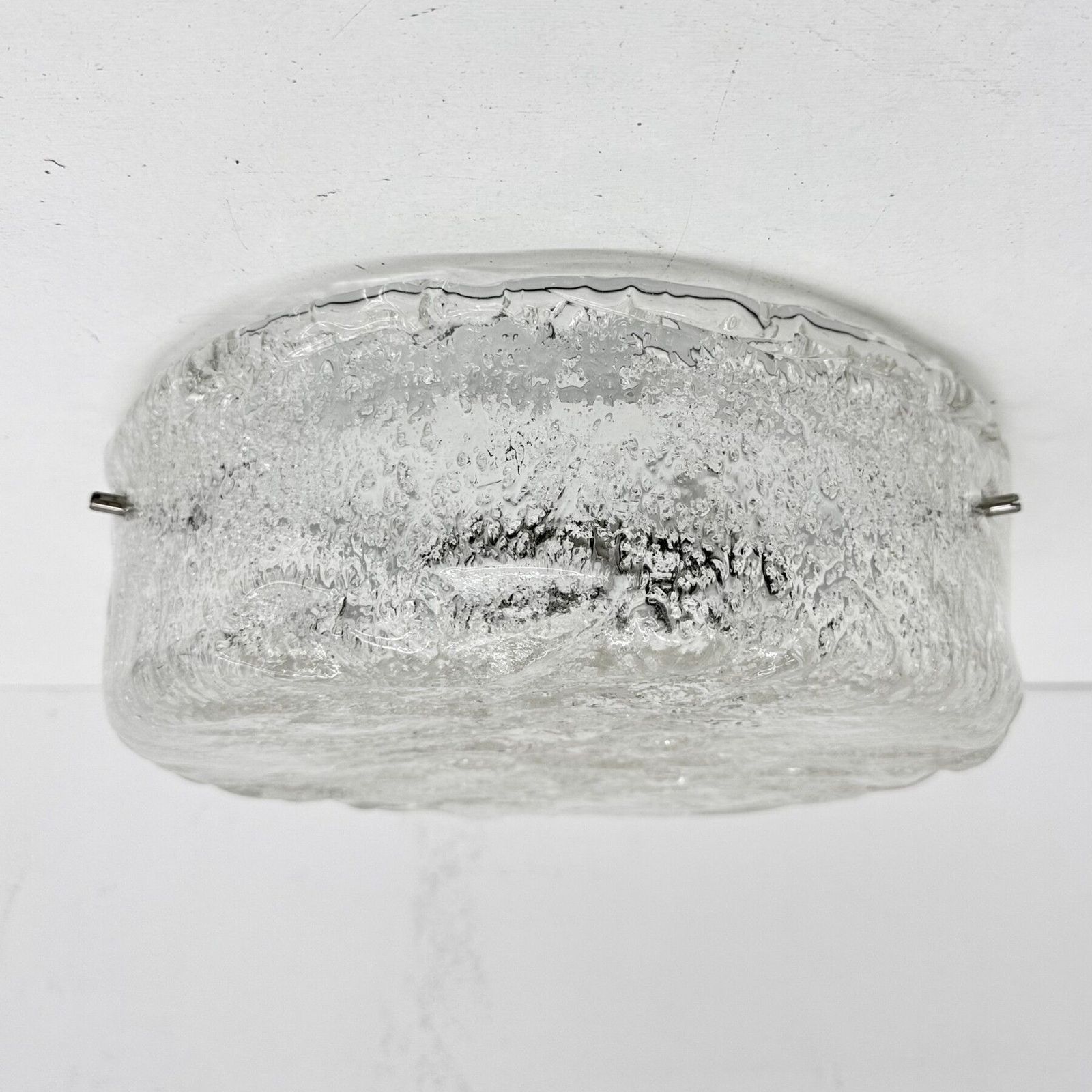 Mid-Century Design IJsglas Murano Plafondlamp, jaren 1970 photo furniture