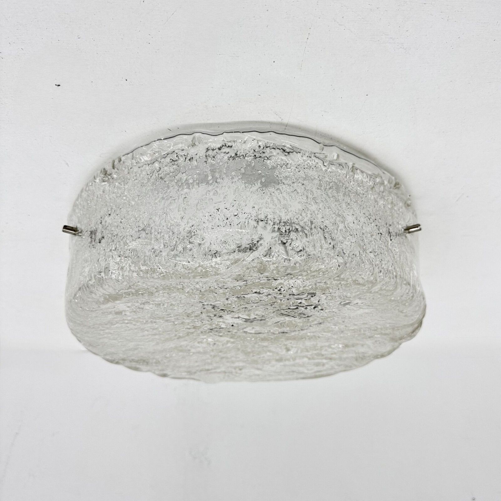 Mid-Century Design IJsglas Murano Plafondlamp, jaren 1970 photo Verlichting